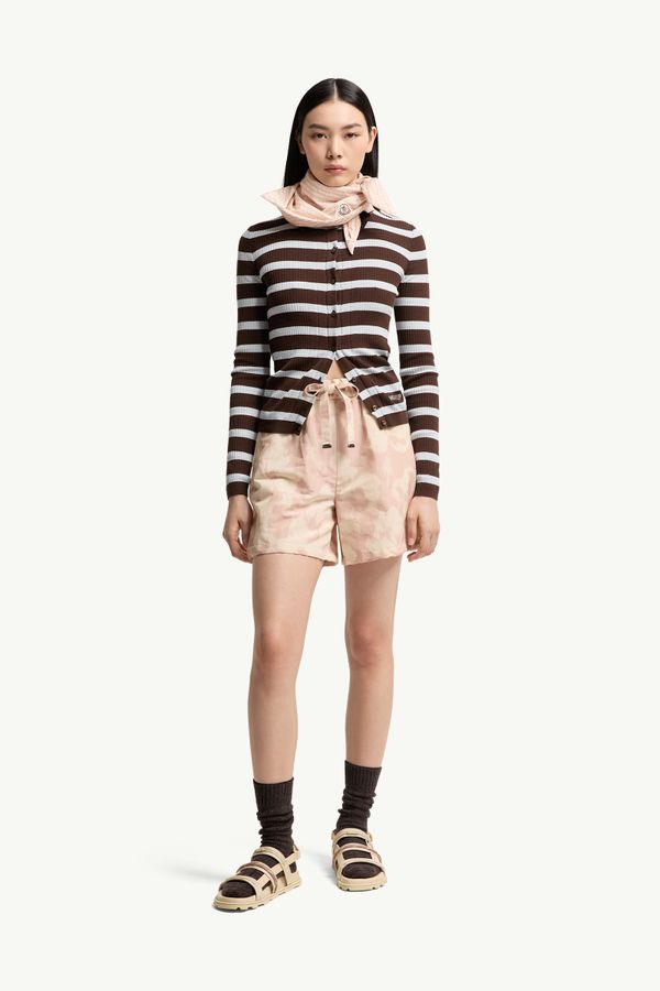 女士棉质Polo衫 女士 白色 & 棕色 Moncler 0