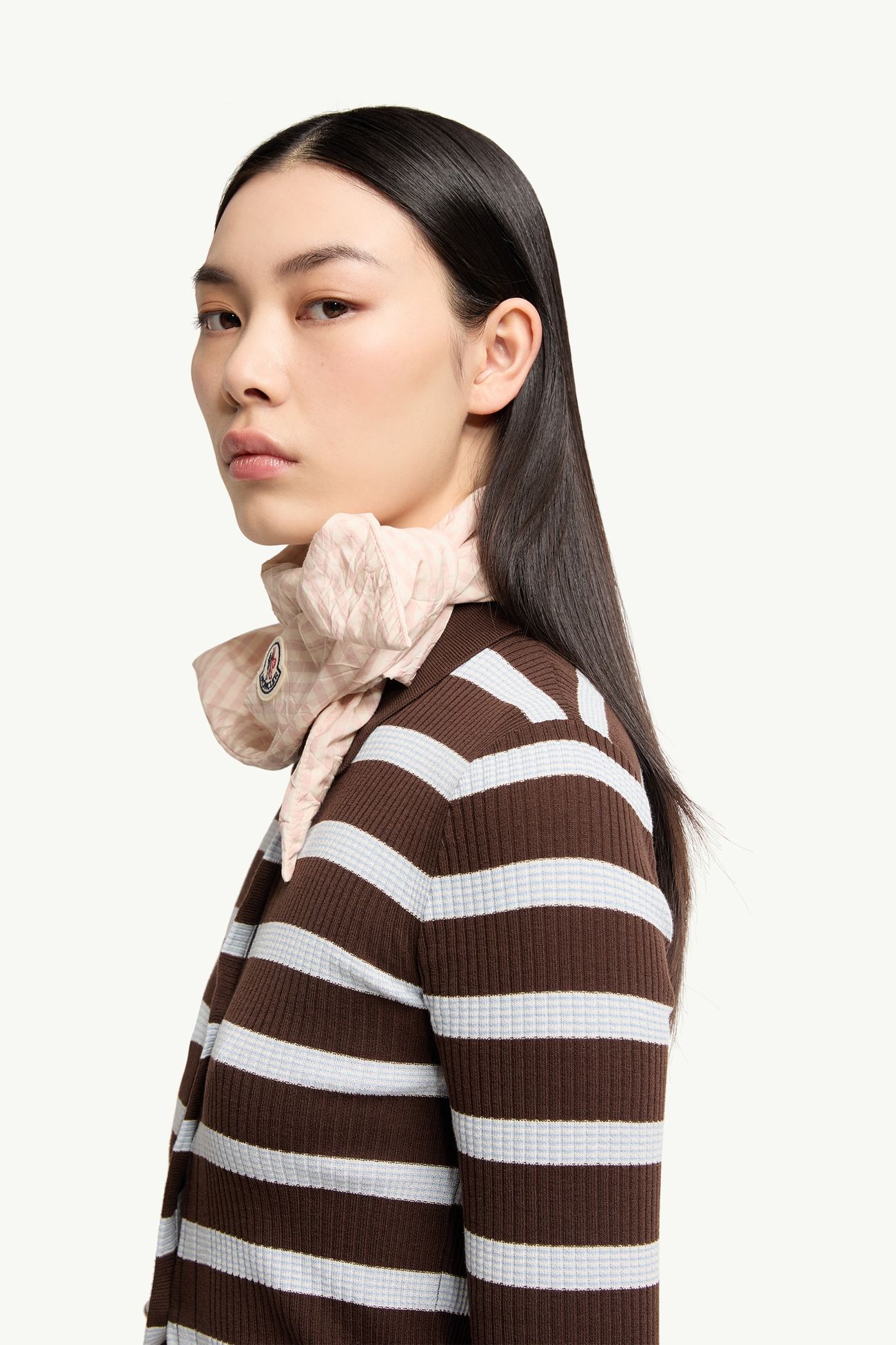 女士棉质Polo衫 女士 白色 & 棕色 Moncler 1