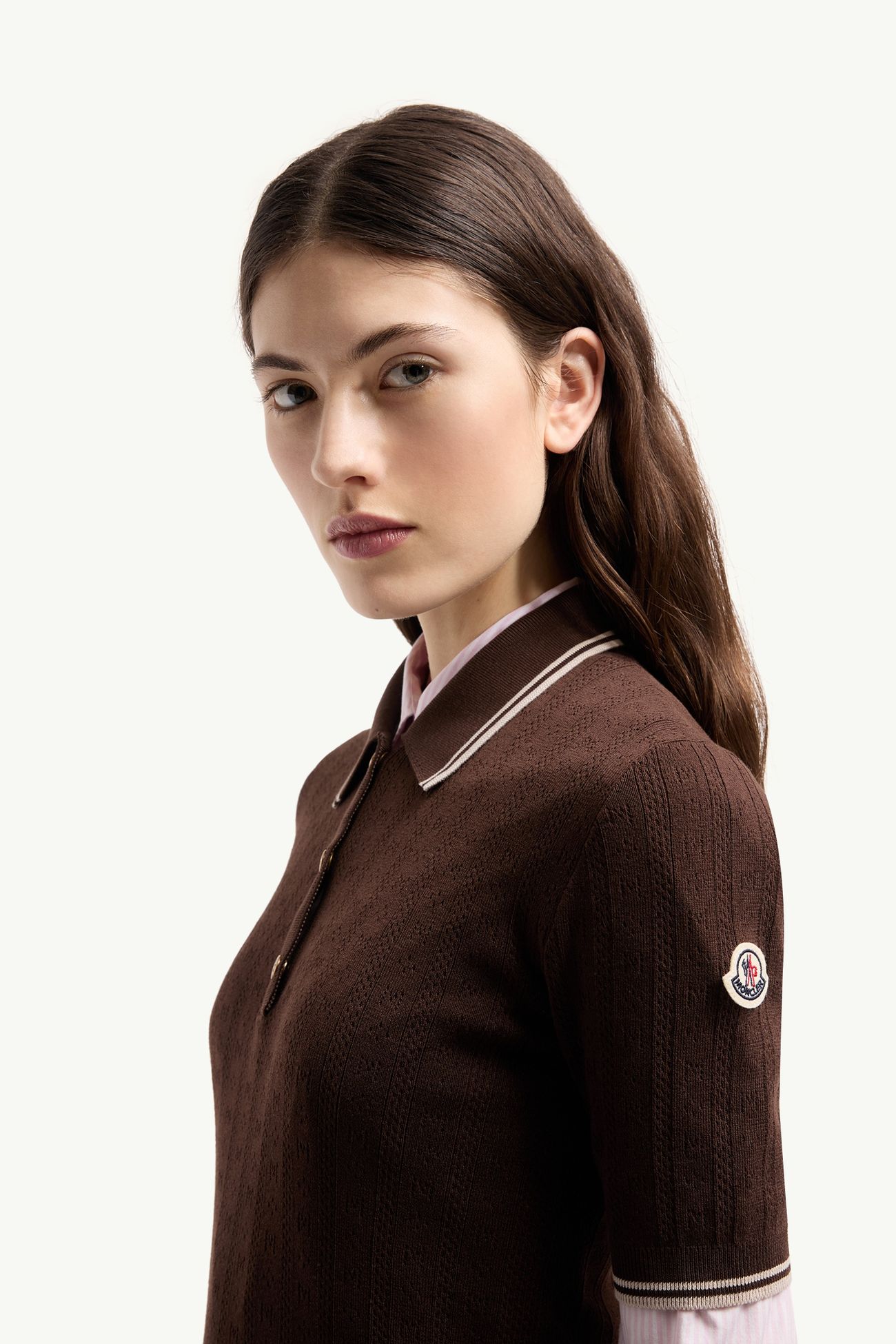 ポロシャツ レディース ブラウン Moncler 1