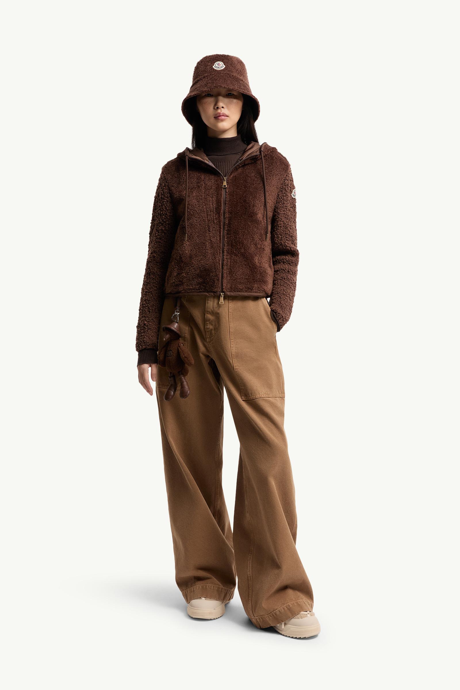 Bouclé & Teddy Zip-Up Hoodie