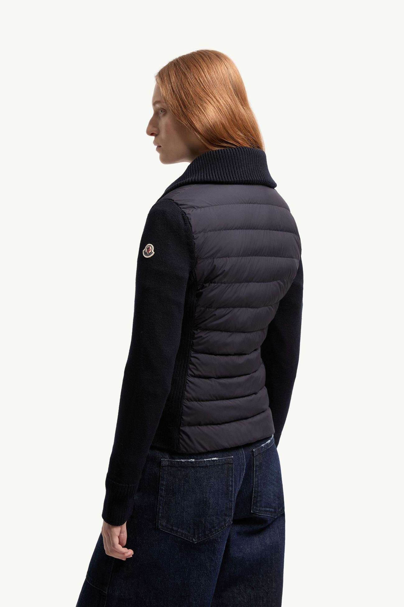 女士加衬羊毛拉链开衫 女士 海军蓝色 Moncler 4