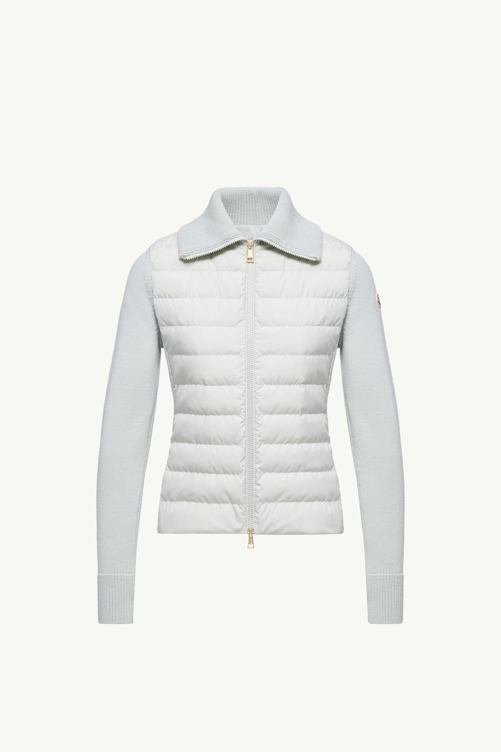 女士加衬羊毛拉链开衫 女士 浅绿色 Moncler