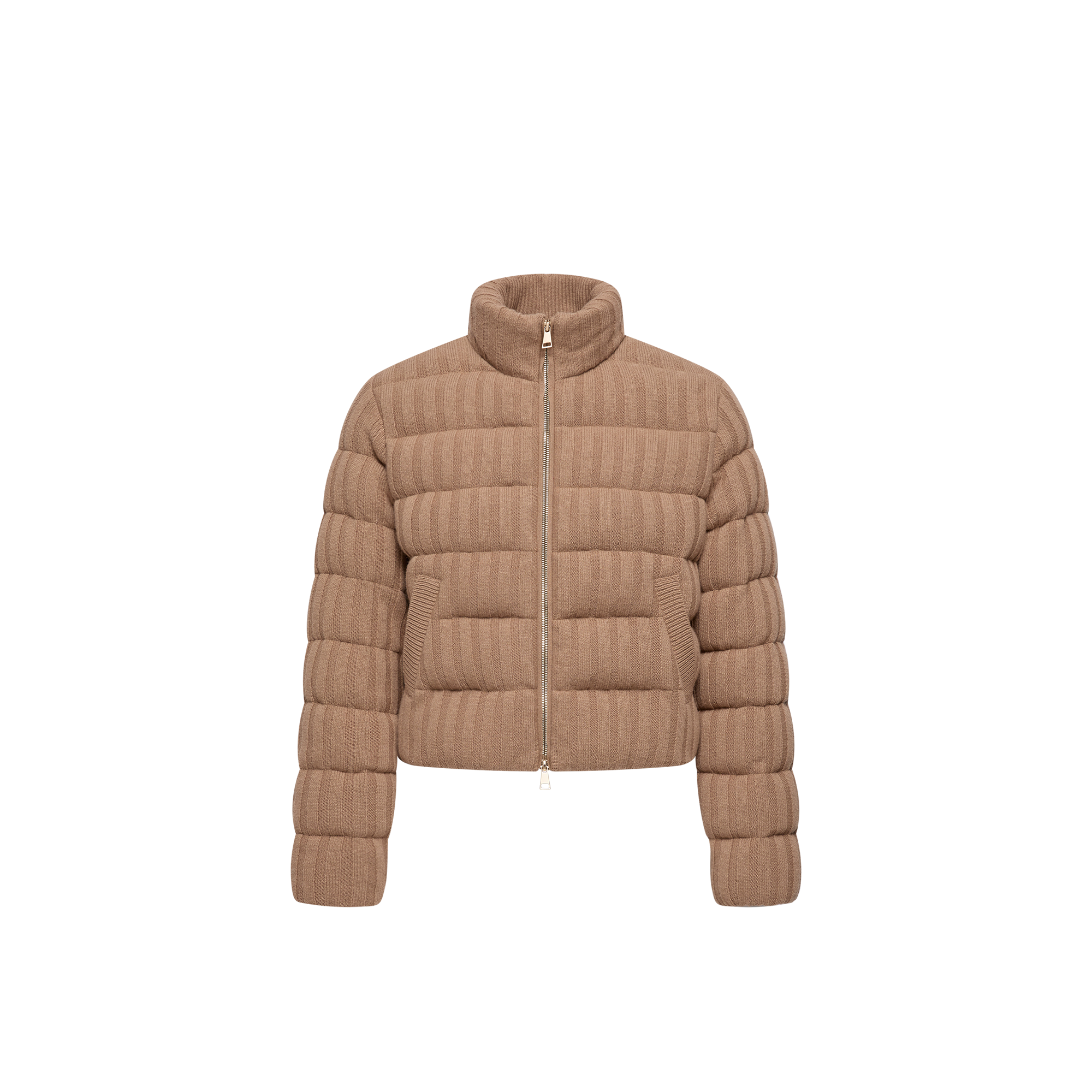 Moncler   Wool & Cashmere Blend Padded Cardigan for Women in Beige, Size: Xs