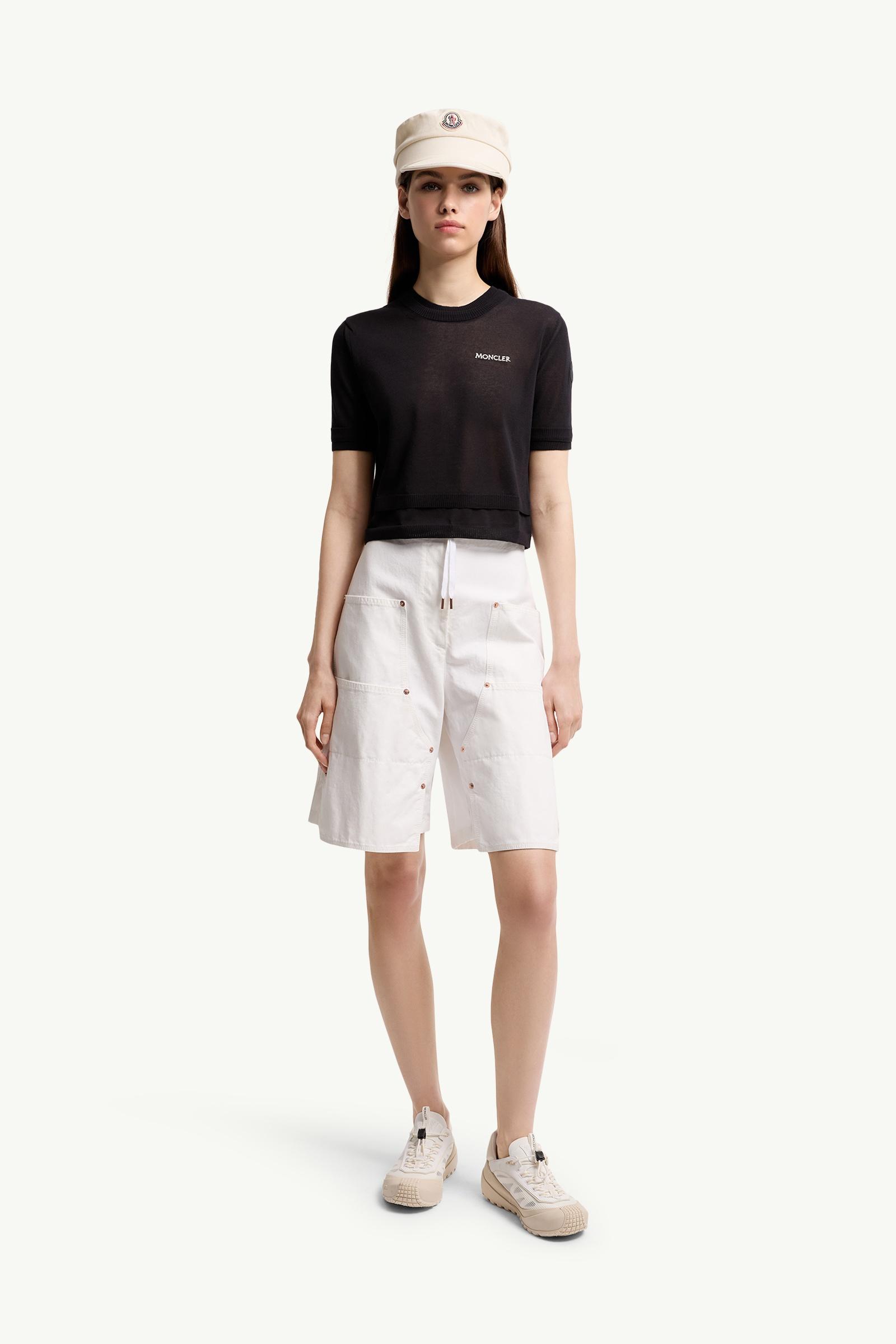 Dark Blue Double-Trimmed Cotton T-Shirt - Tops & T-shirts for