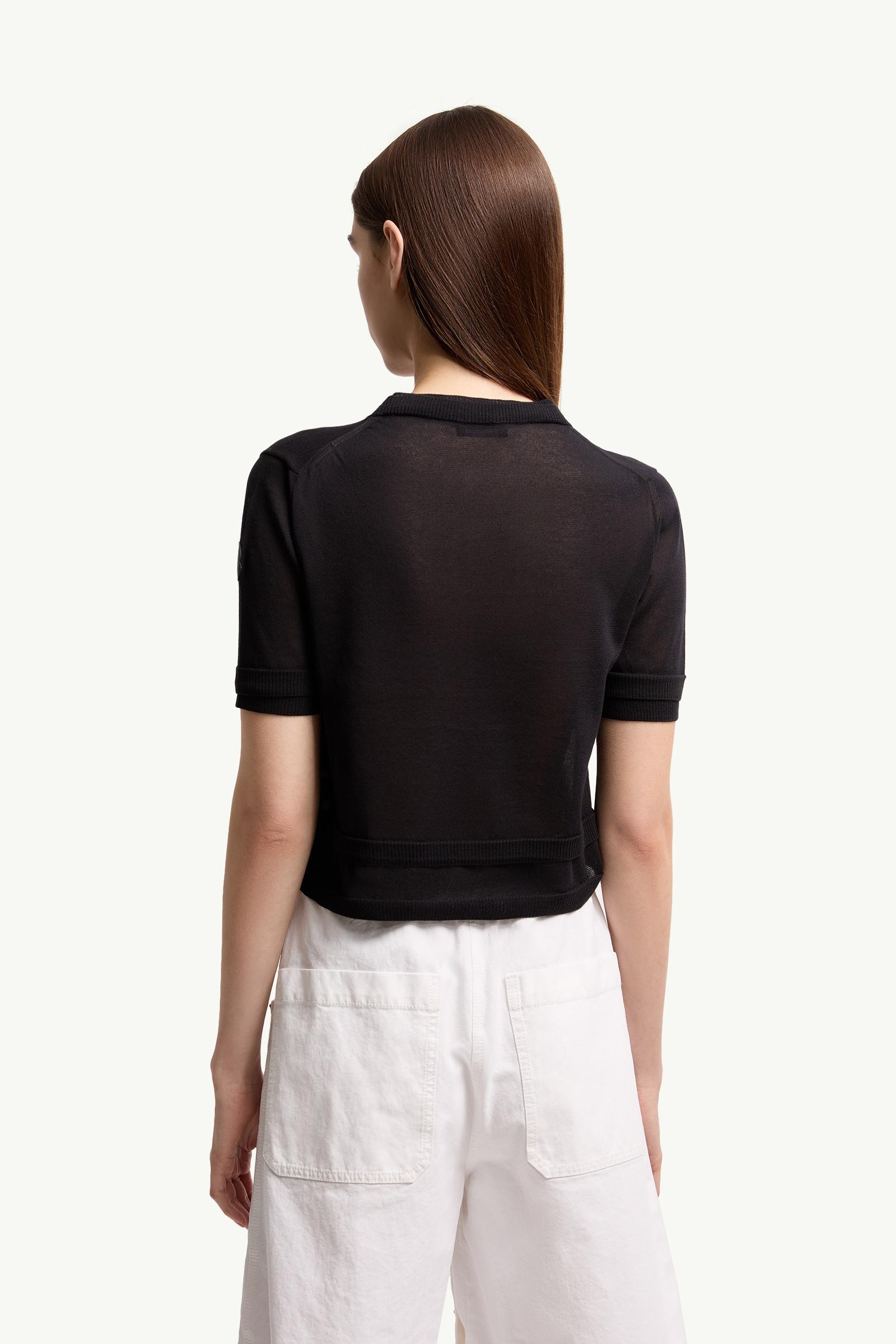 Dark Blue Double-Trimmed Cotton T-Shirt - Tops & T-shirts for