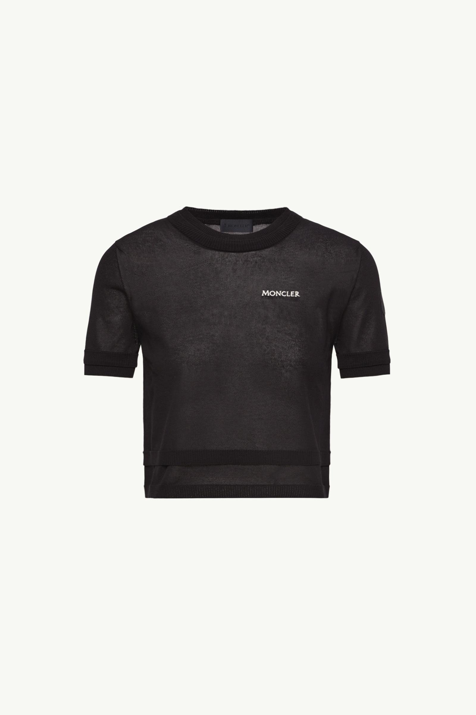 Dark Blue Double-Trimmed Cotton T-Shirt - Tops & T-shirts for