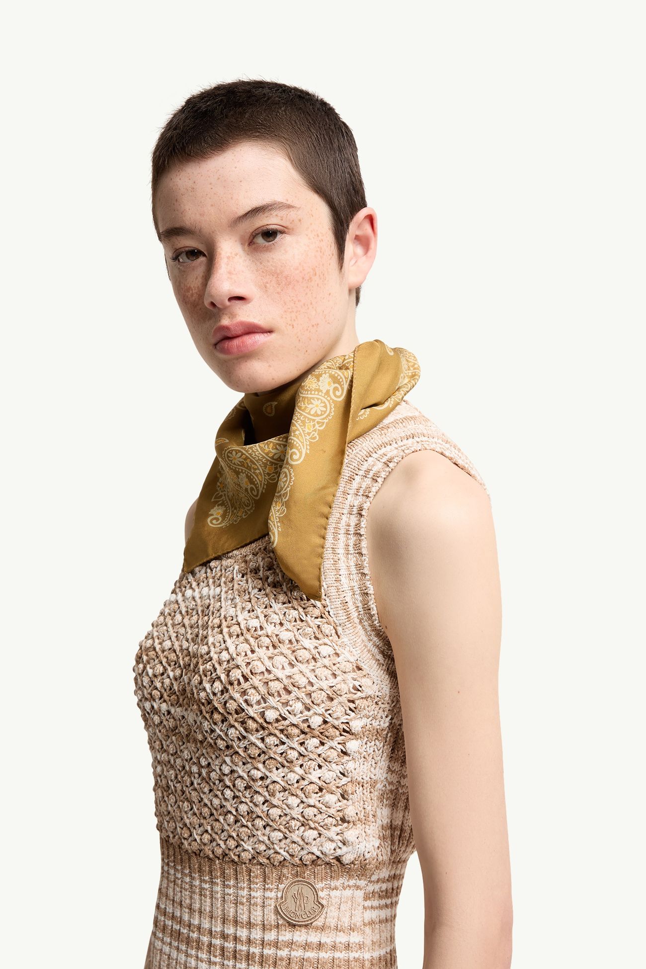 Débardeur rayé Femmes Beige Clair Moncler 1