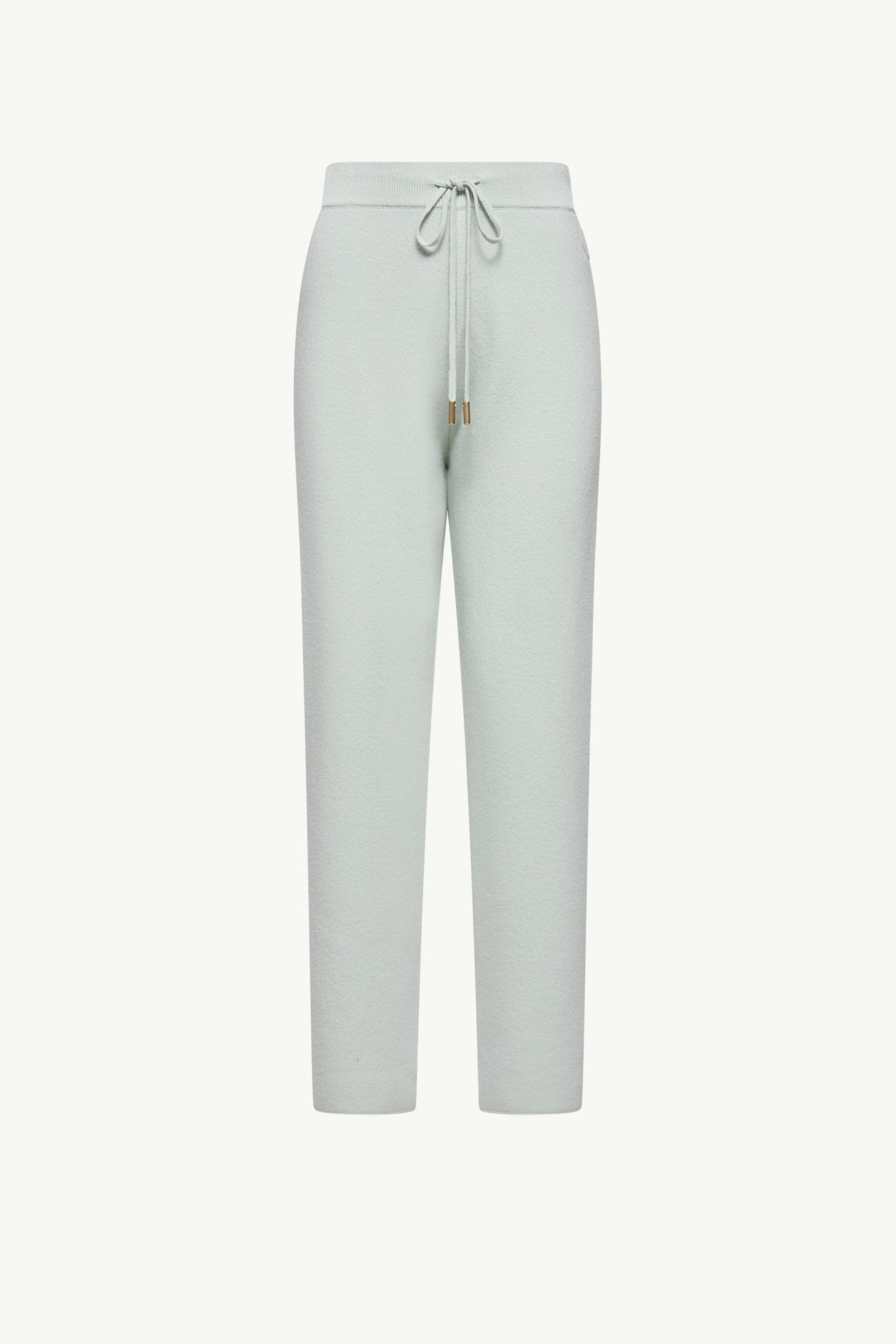 Wool & Cashmere Blend Cropped Jogging Pants Women Light Green Moncler 2