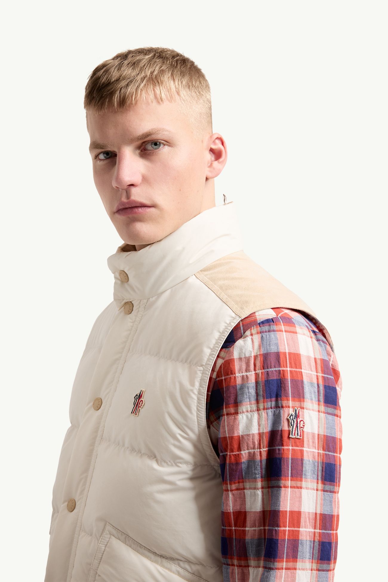 Scais Down Gilet Men White Moncler 1
