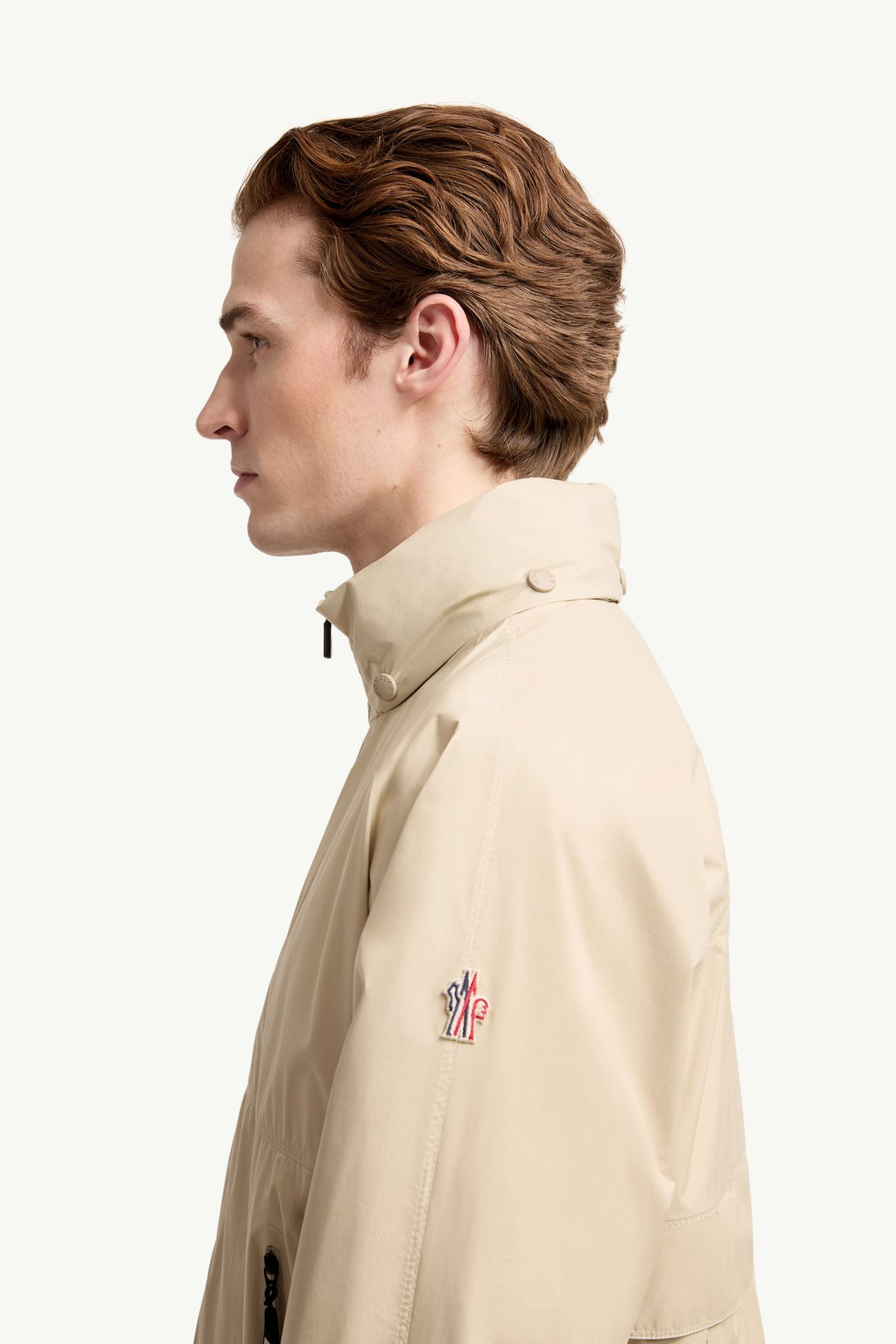 Moder Packable Hooded Jacket Men Light Beige Moncler 1