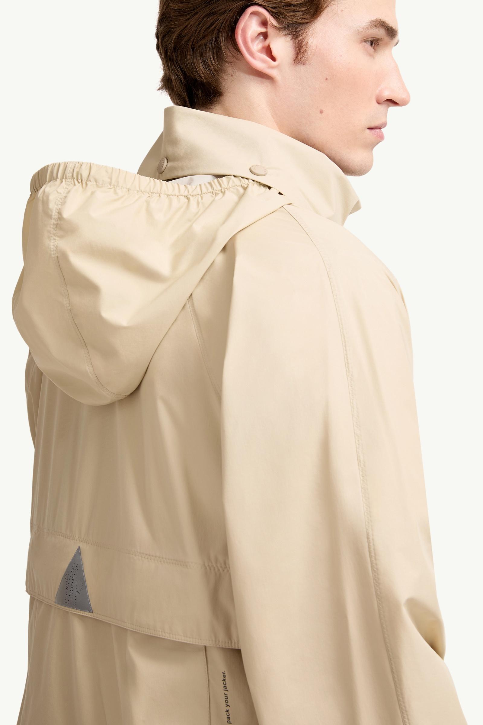 Light Beige Moder Packable Hooded Jacket - Windbreakers