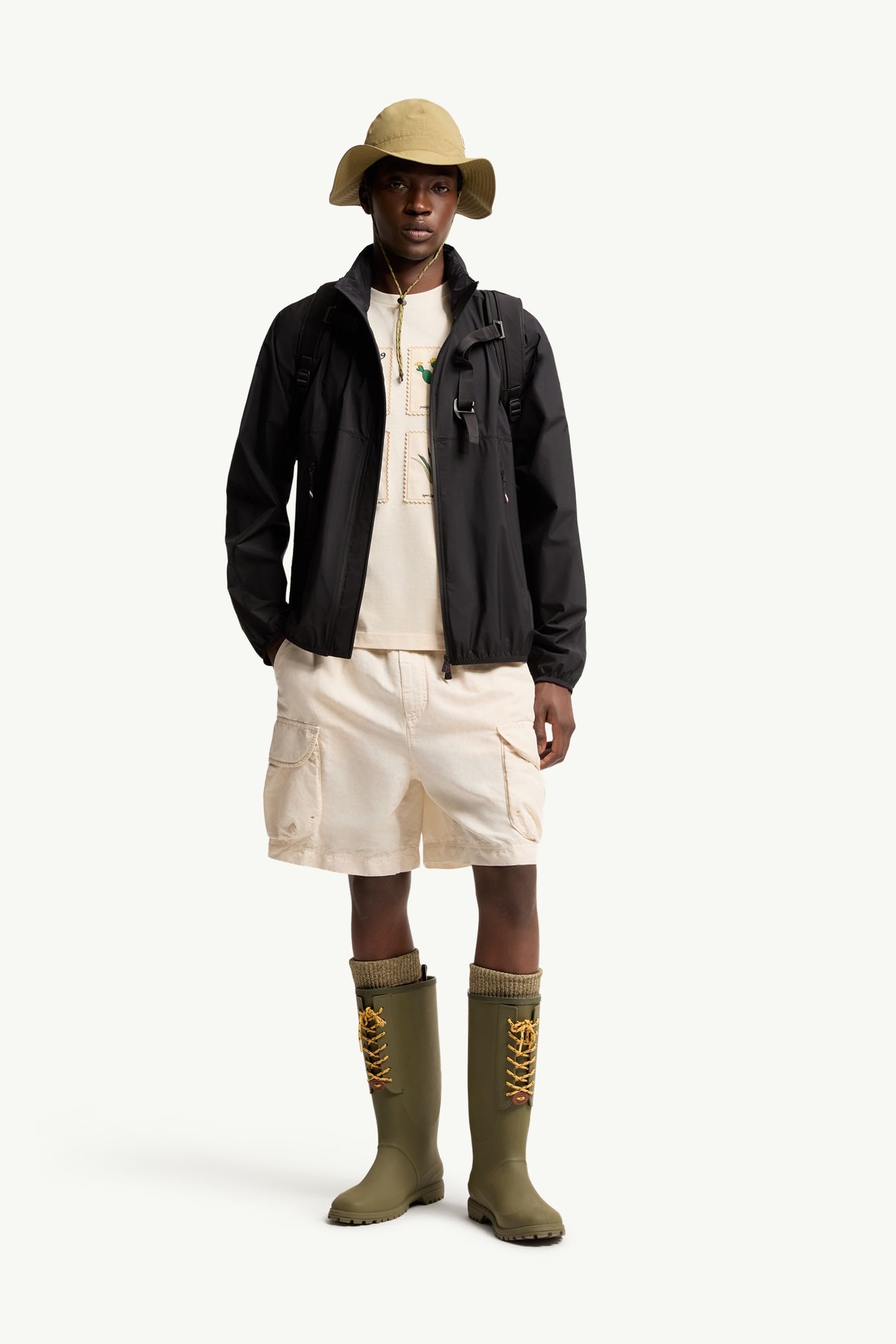 Giacca ripiegabile con cappuccio Moder Uomo Nero Moncler 0