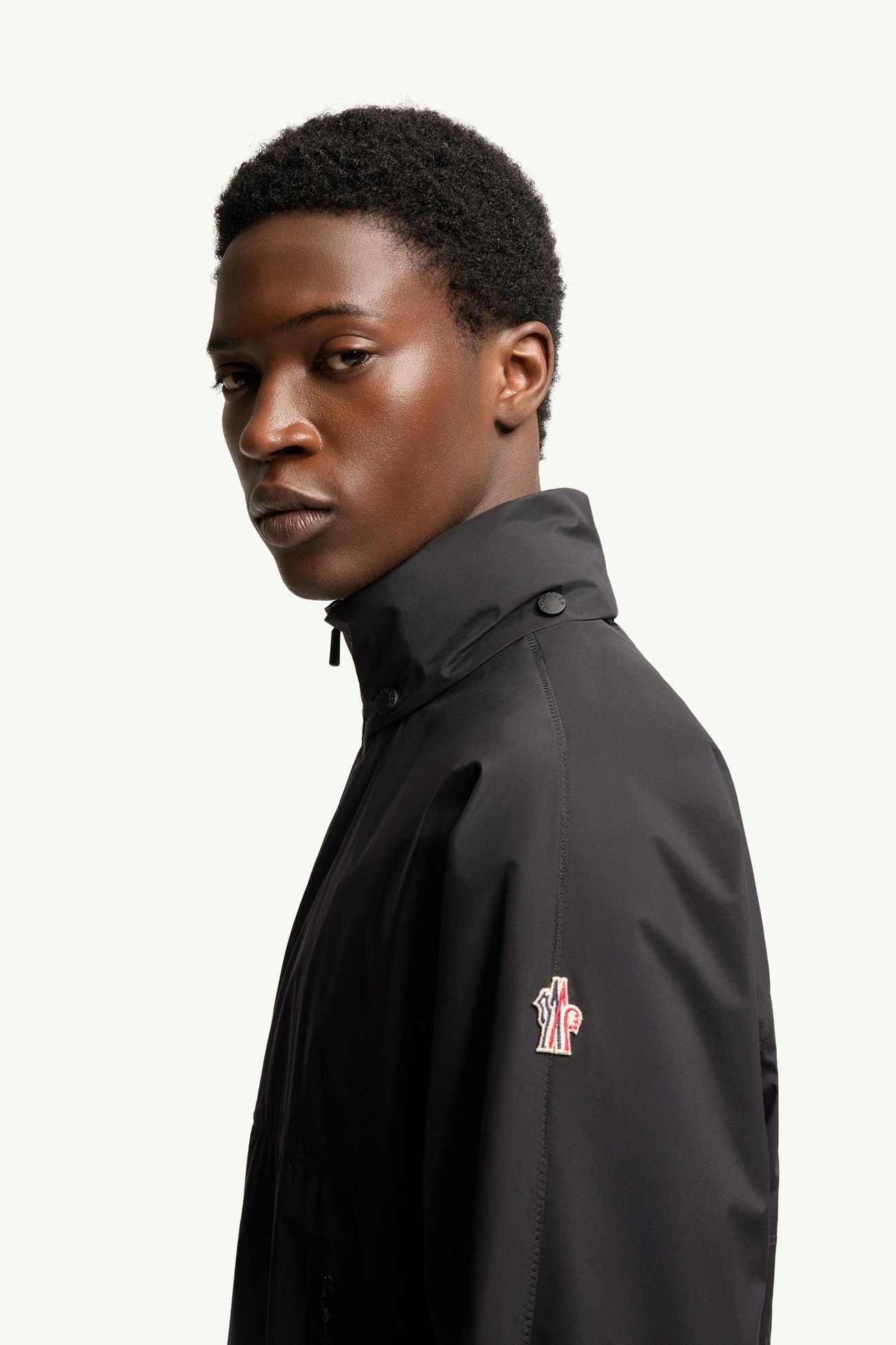 Moder收納式連帽外套 男士 黑色 Moncler 1