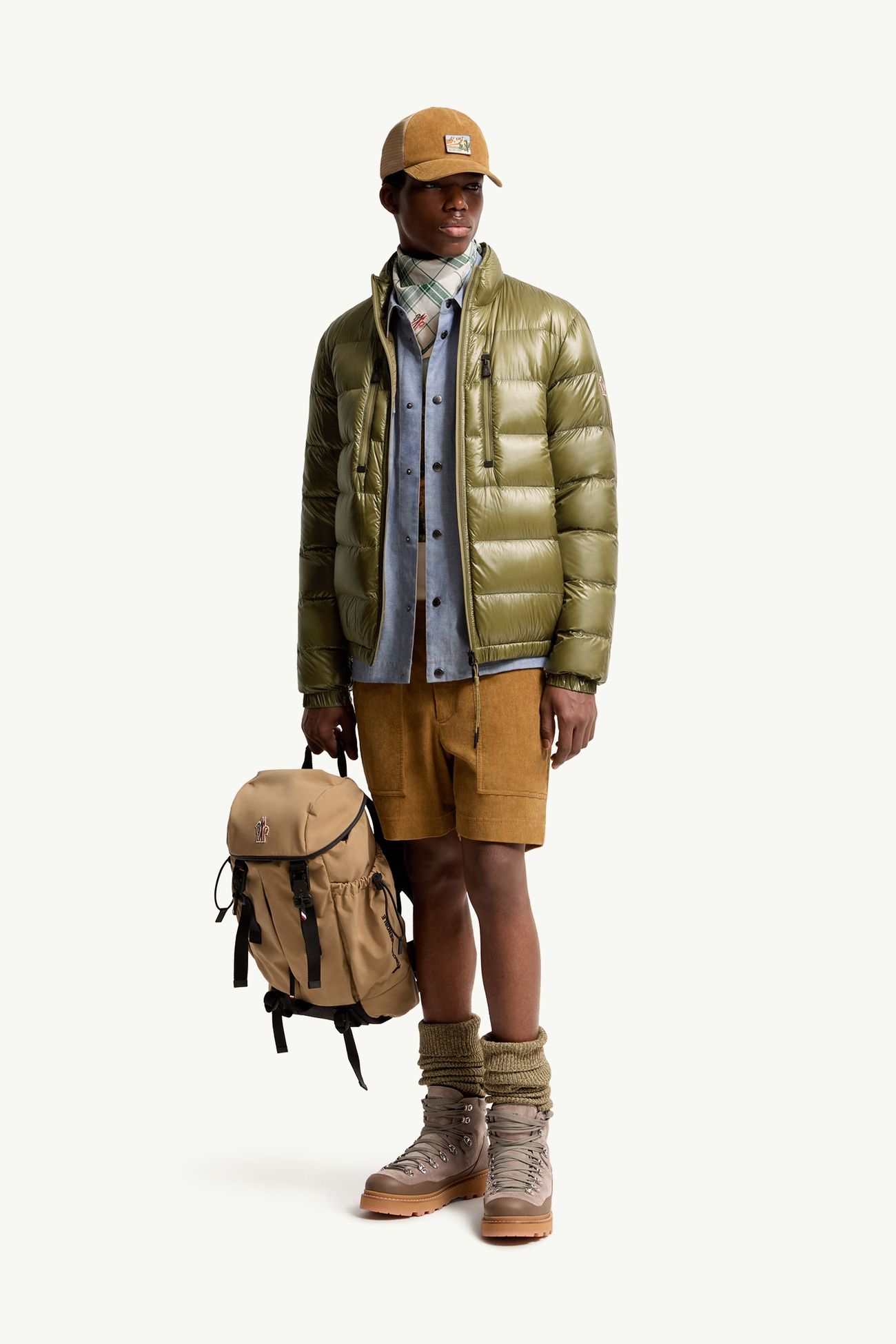 Orres可收納式短身羽絨外套 男士 橄欖綠色 Moncler 0