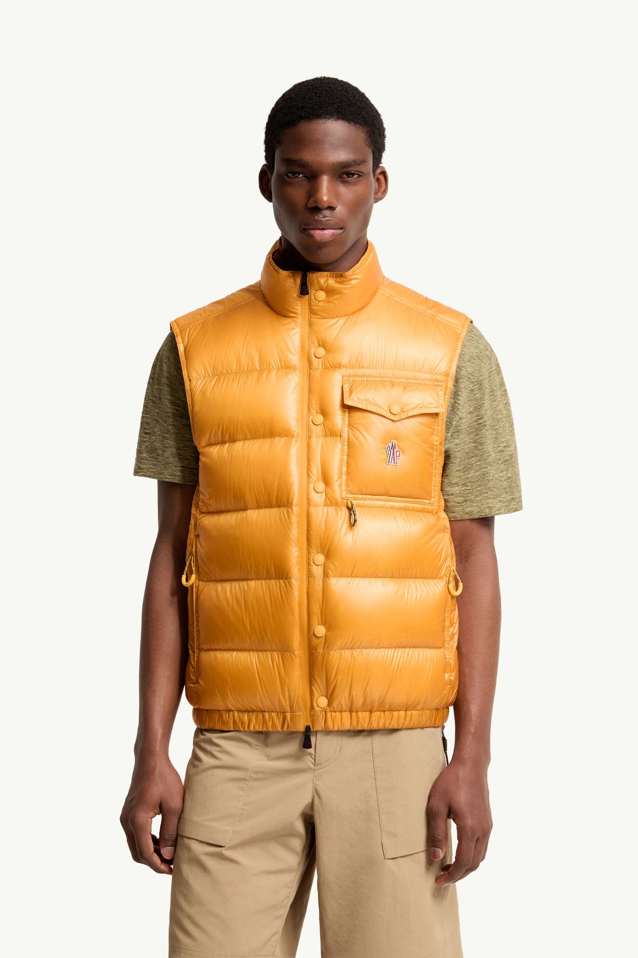 Uychi Packable Down Gilet Men Yellow Moncler 3