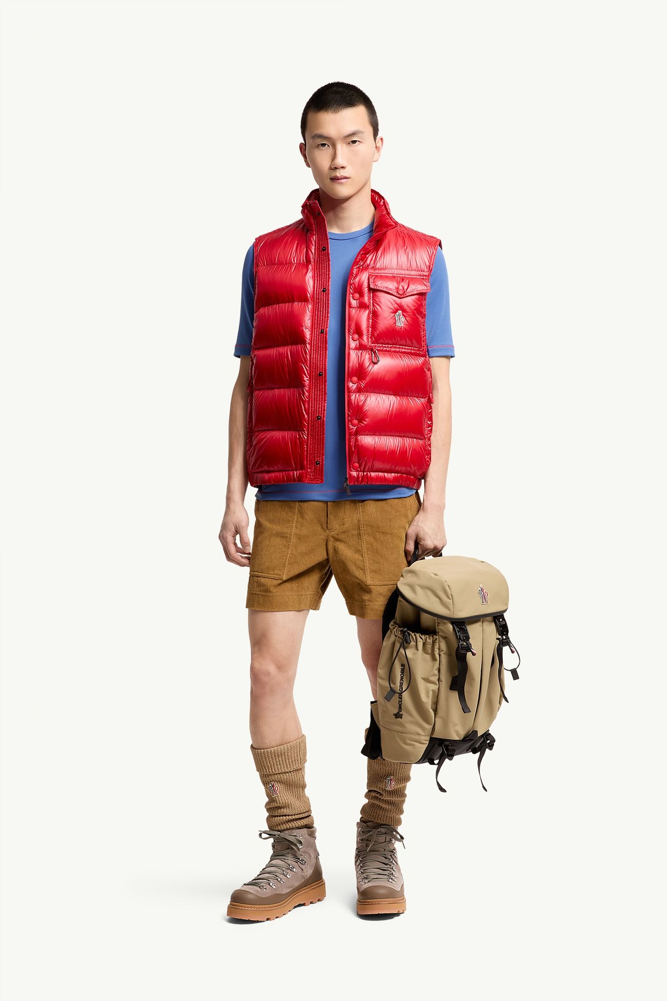 Chaleco plumífero plegable Uychi Hombre Rojo Moncler 0