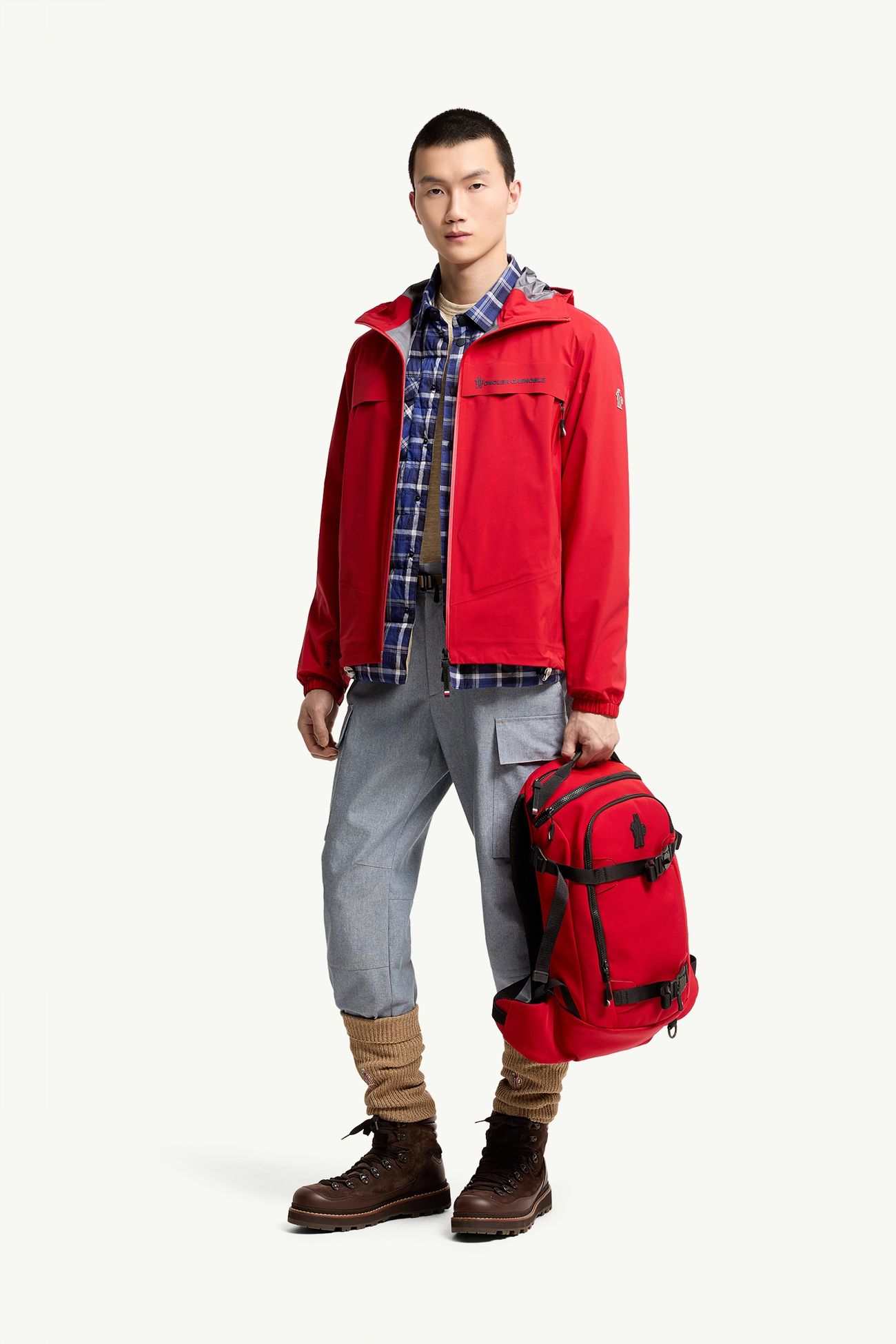 Shipton男士连帽可折叠防护夹克外套 男士 红色 Moncler 0