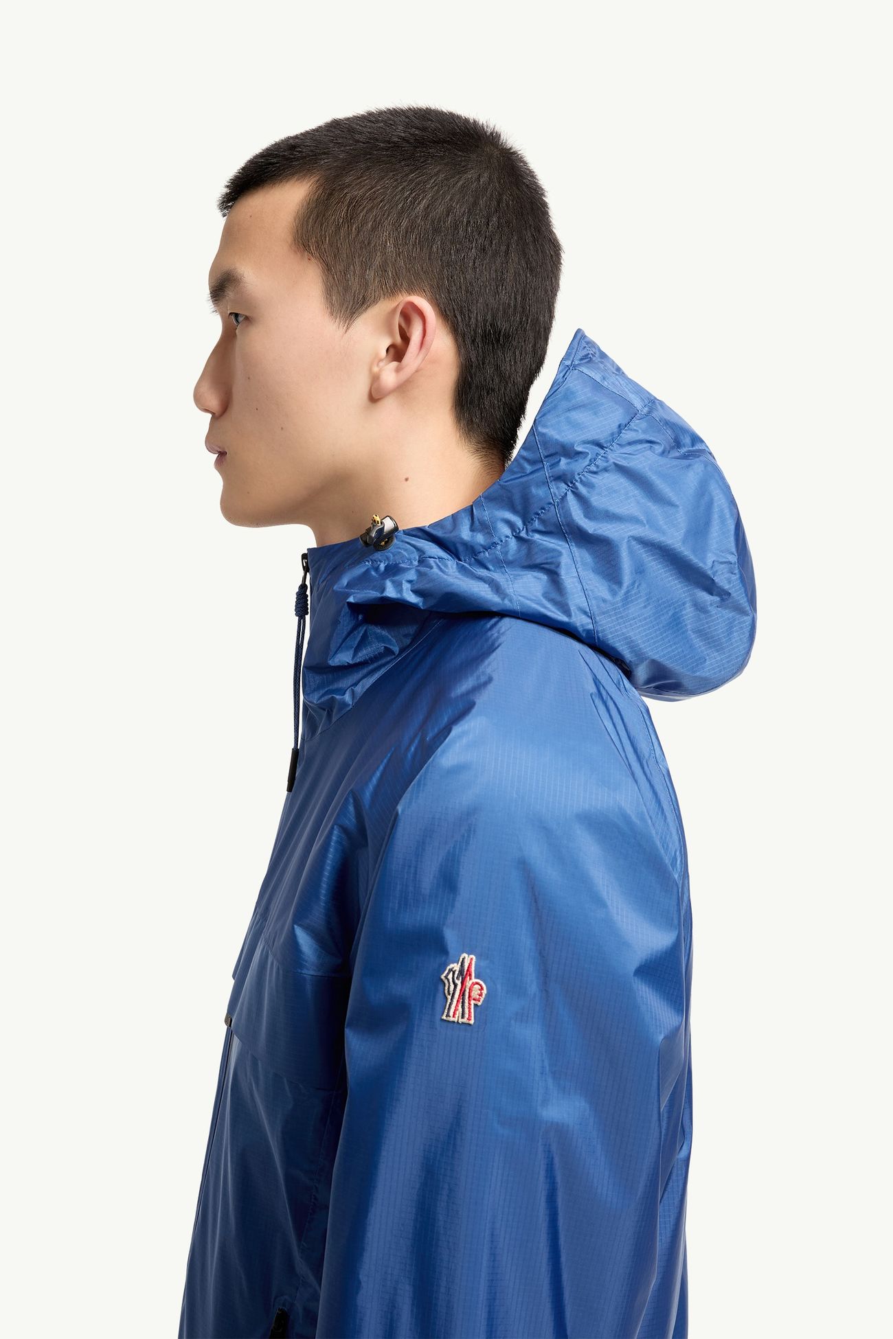 Thurn Windstopper® Hooded Short Down Jacket Men Royal Blue Moncler 1