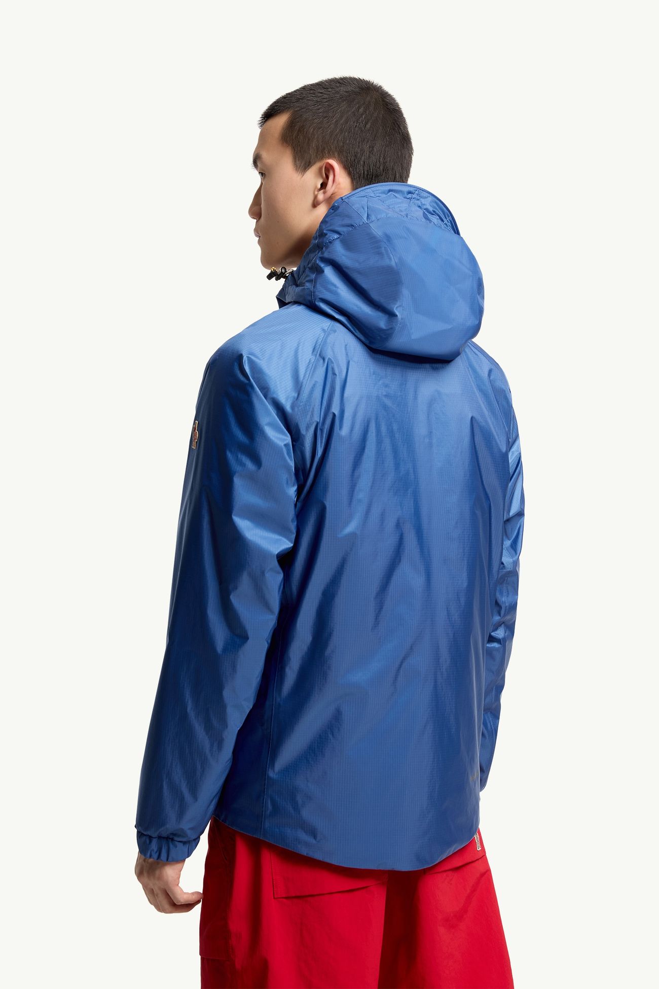 Thurn Windstopper® Hooded Short Down Jacket Men Royal Blue Moncler 4