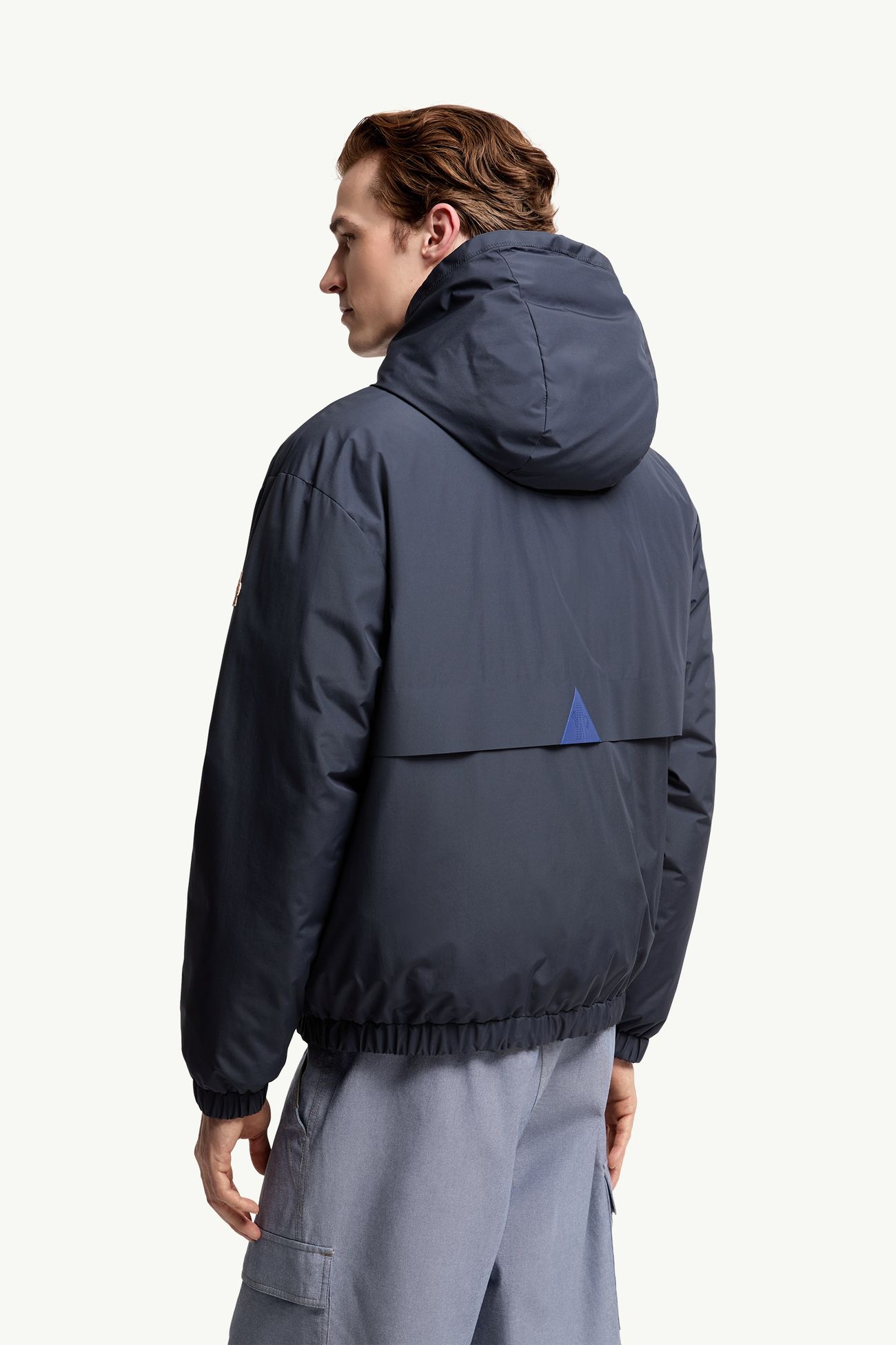 Giacca bomber reversibile con cappuccio Berguns Uomo Blu Navy Moncler 4