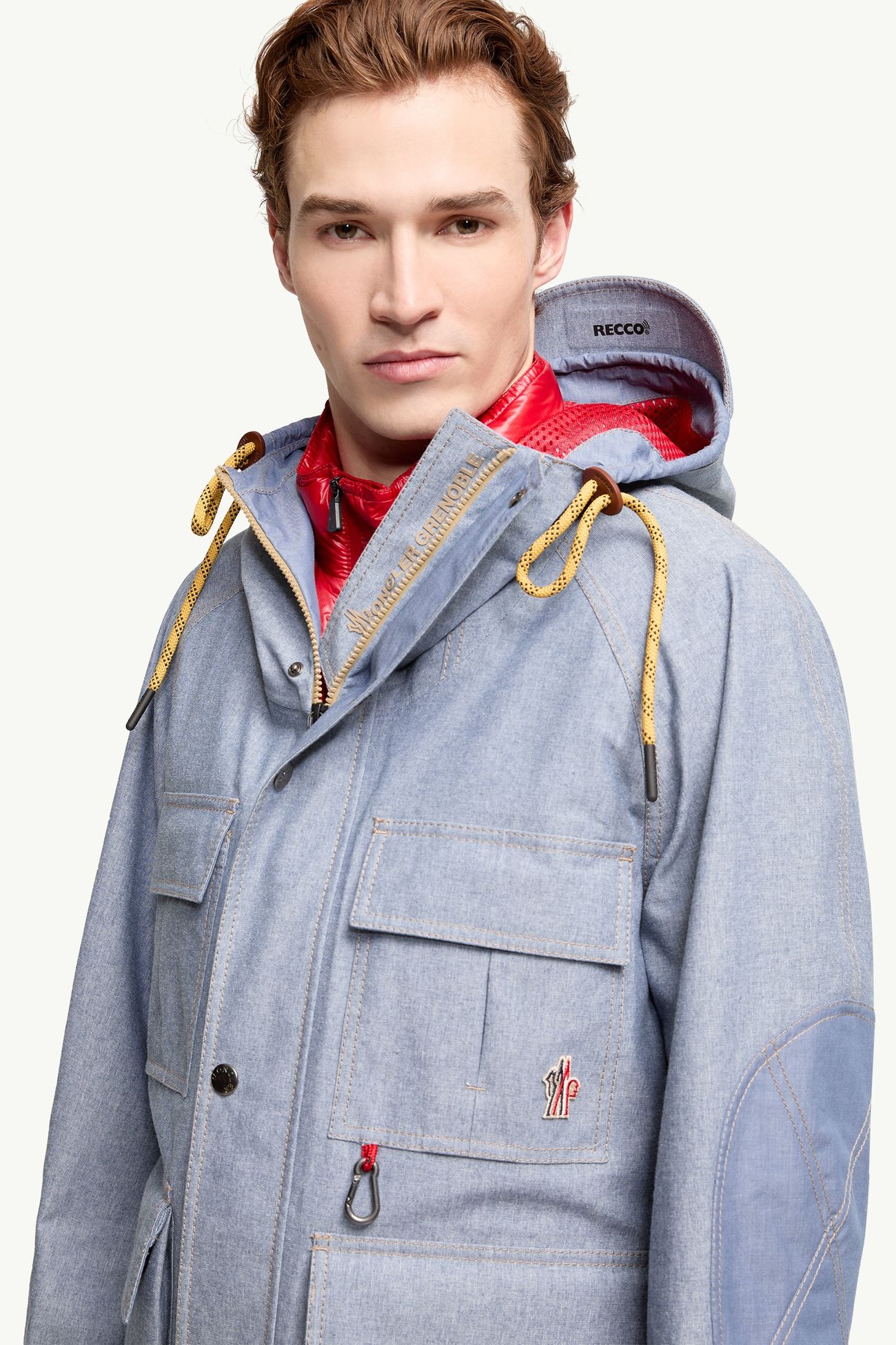 Ajaccio フィールドジャケット メンズ ライトブルー Moncler 5