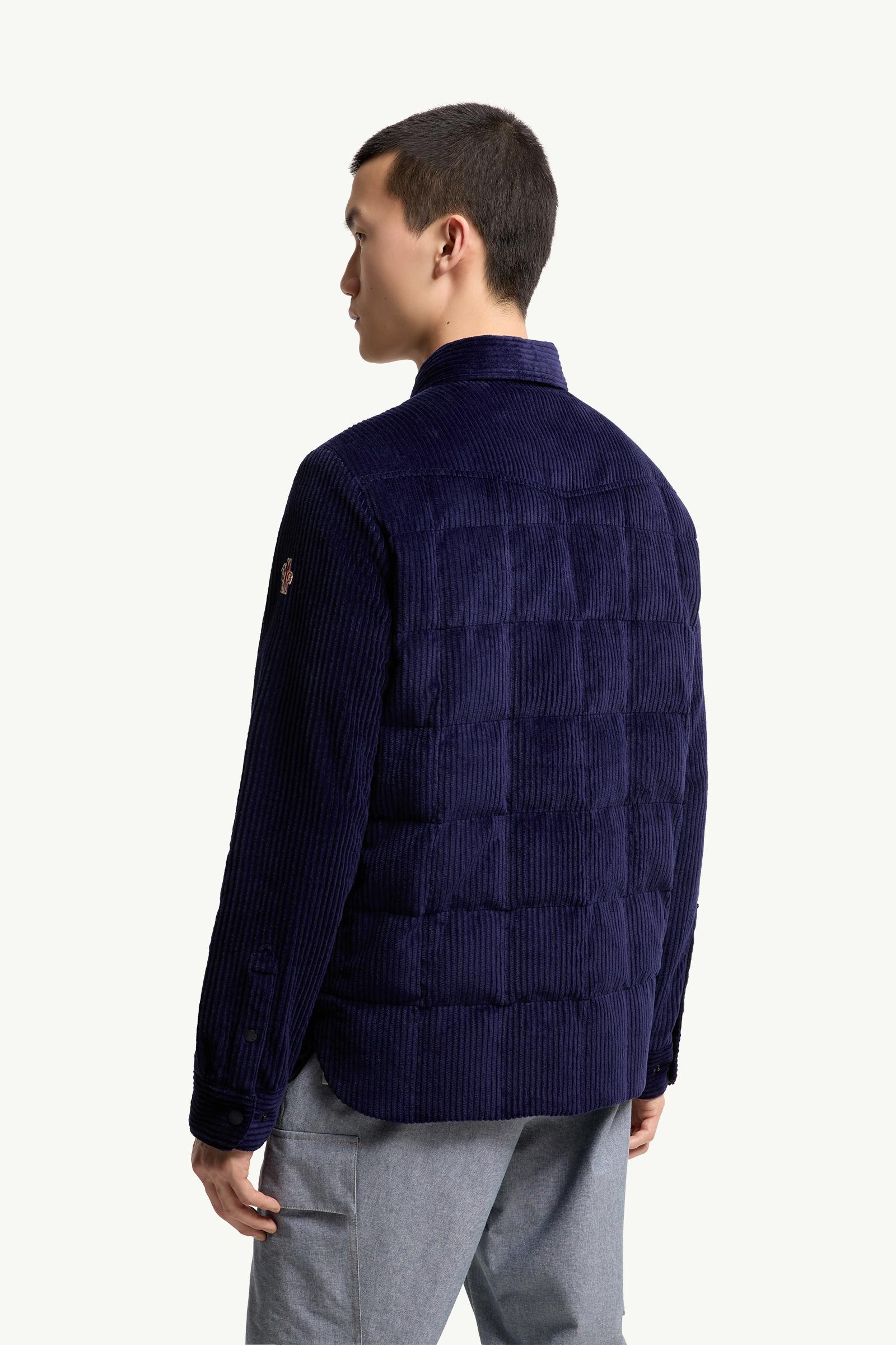 Navy Blue Gelt Corduroy Down Shirt Jacket - Shirt Jackets for Men