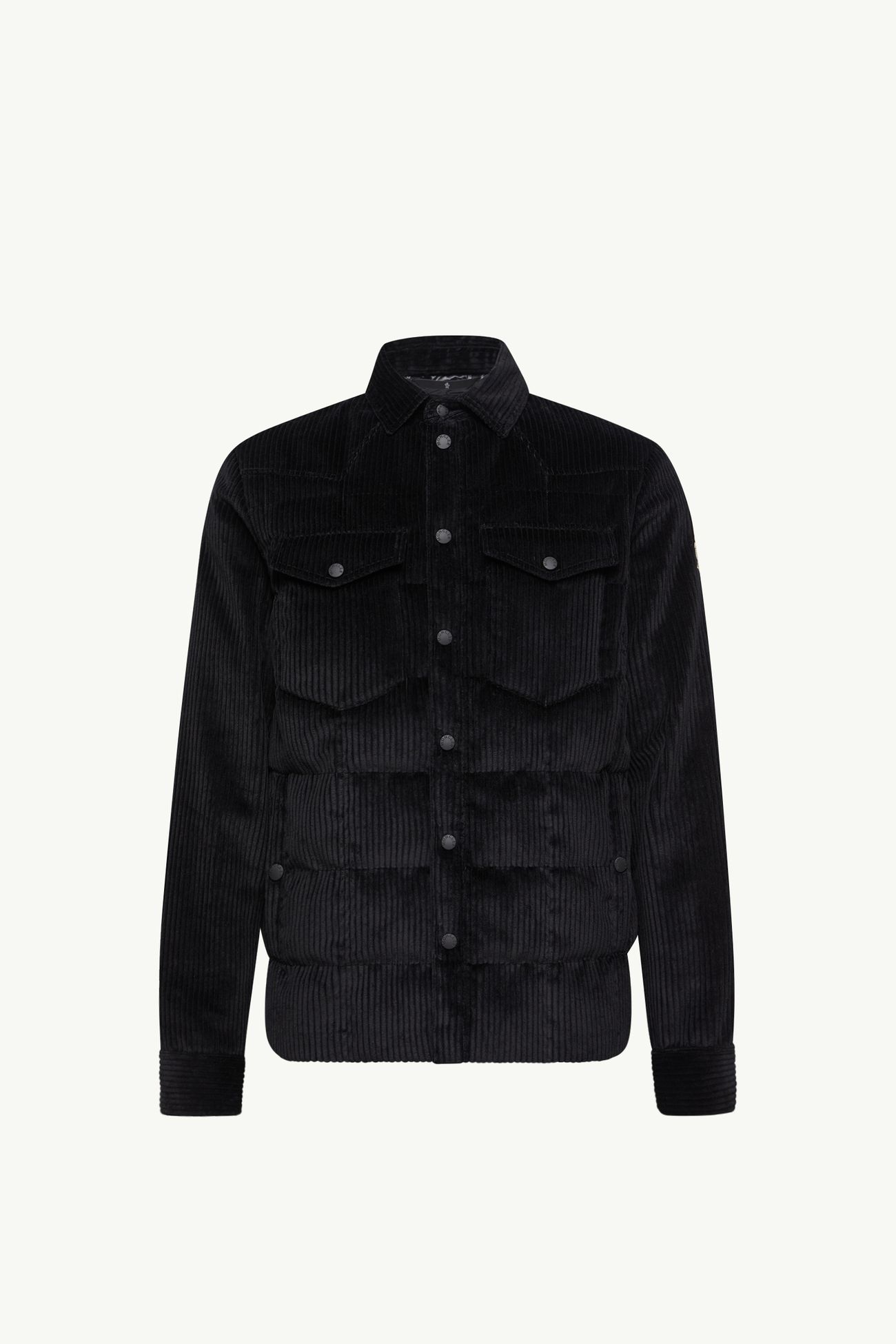 Chaqueta camisera con plumón de pana Gelt Hombre Negro Moncler 2