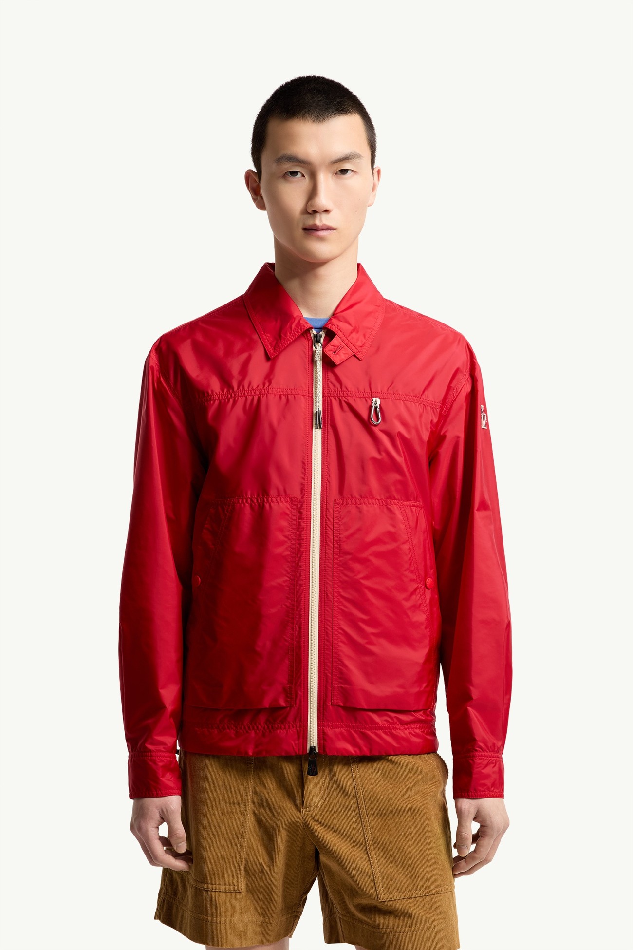 Brive可收納式恤衫式外套 男士 紅色 Moncler 3