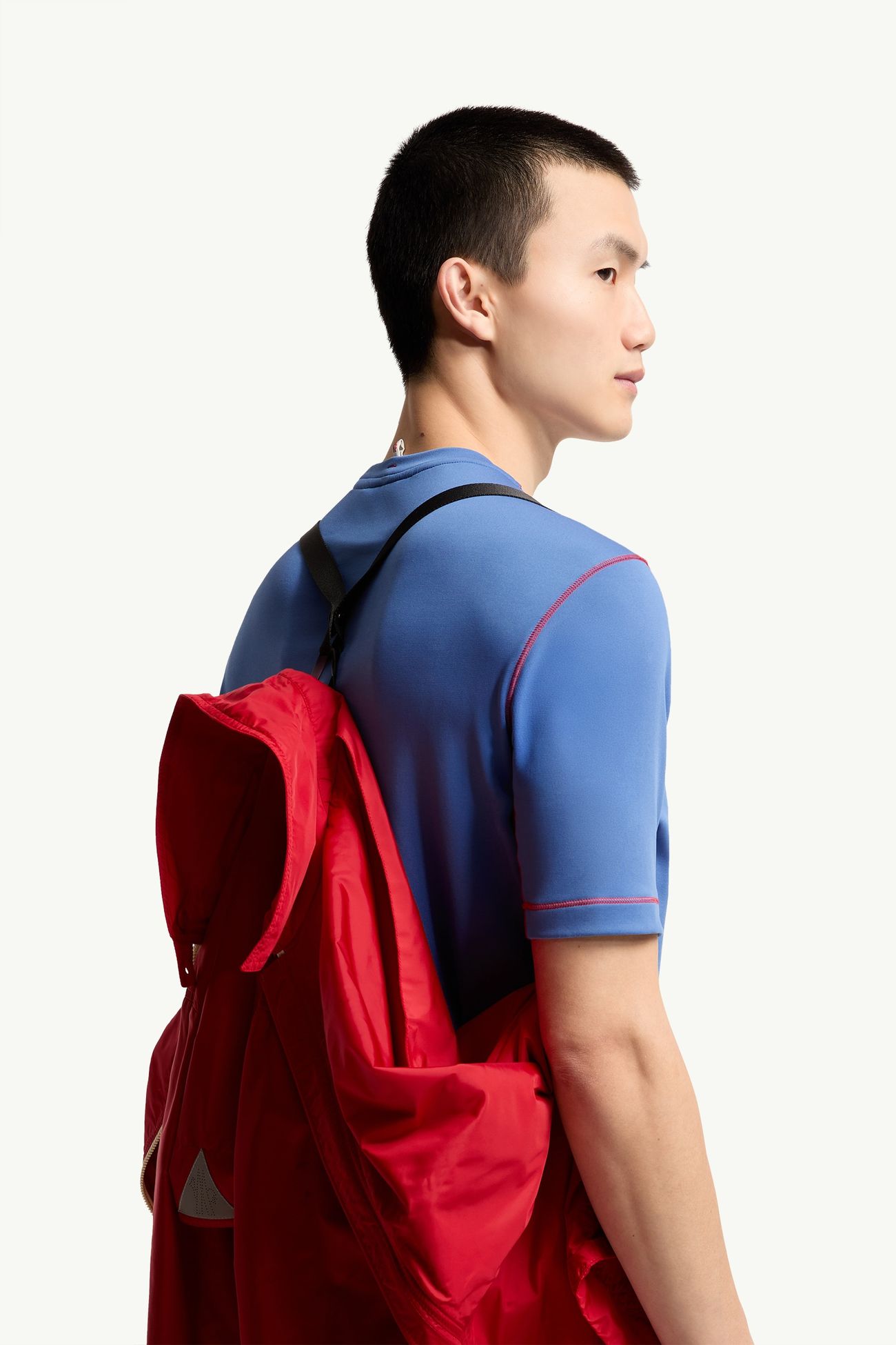 Brive男士可折叠衬衫式夹克外套 男士 红色 Moncler 6