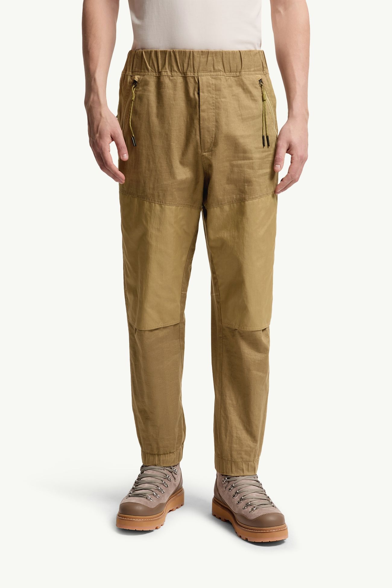 Jogginghose aus Leinen Herren Hellbraun Moncler 3