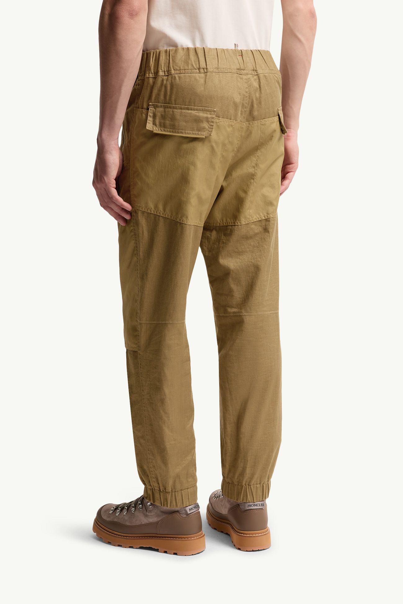 Joggers in lino Uomo Marrone Chiaro Moncler 4