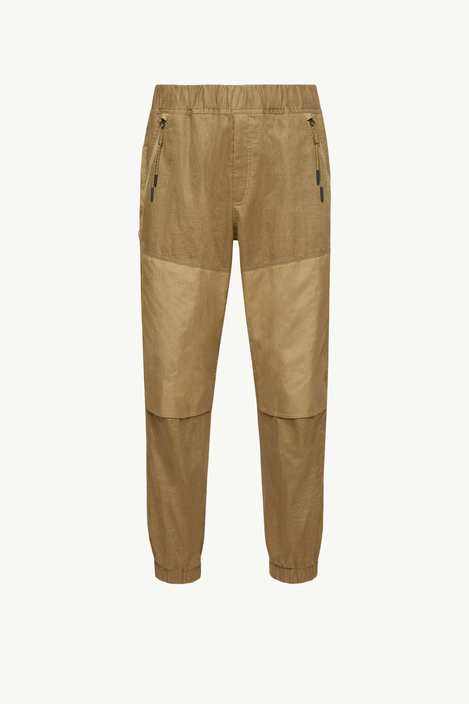 Joggers in lino Uomo Marrone Chiaro Moncler, 1 of 0