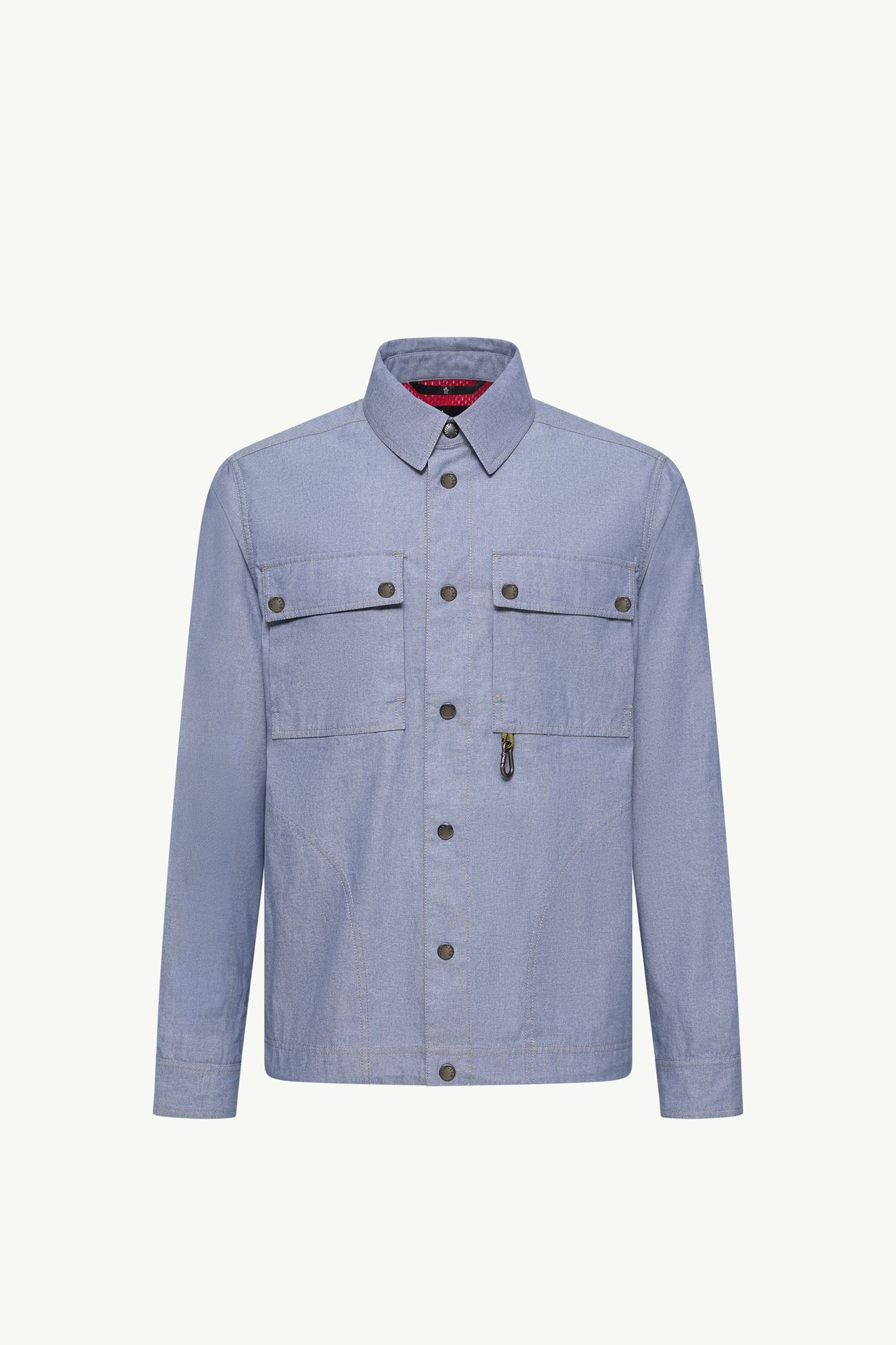 Langarmhemd aus Chambray Herren Puder-Blau Moncler 2