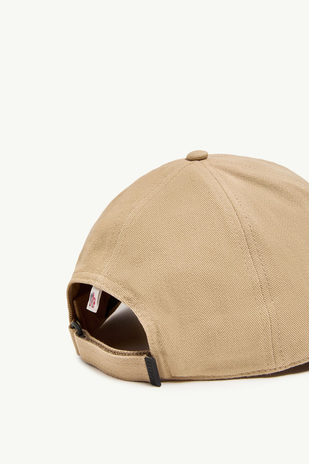 Logo Cotton Baseball Cap Men Beige Moncler 3