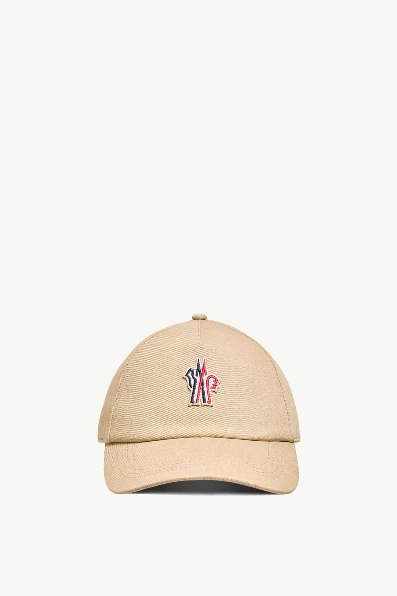 Casquette en coton à logo Hommes Beige Moncler 0