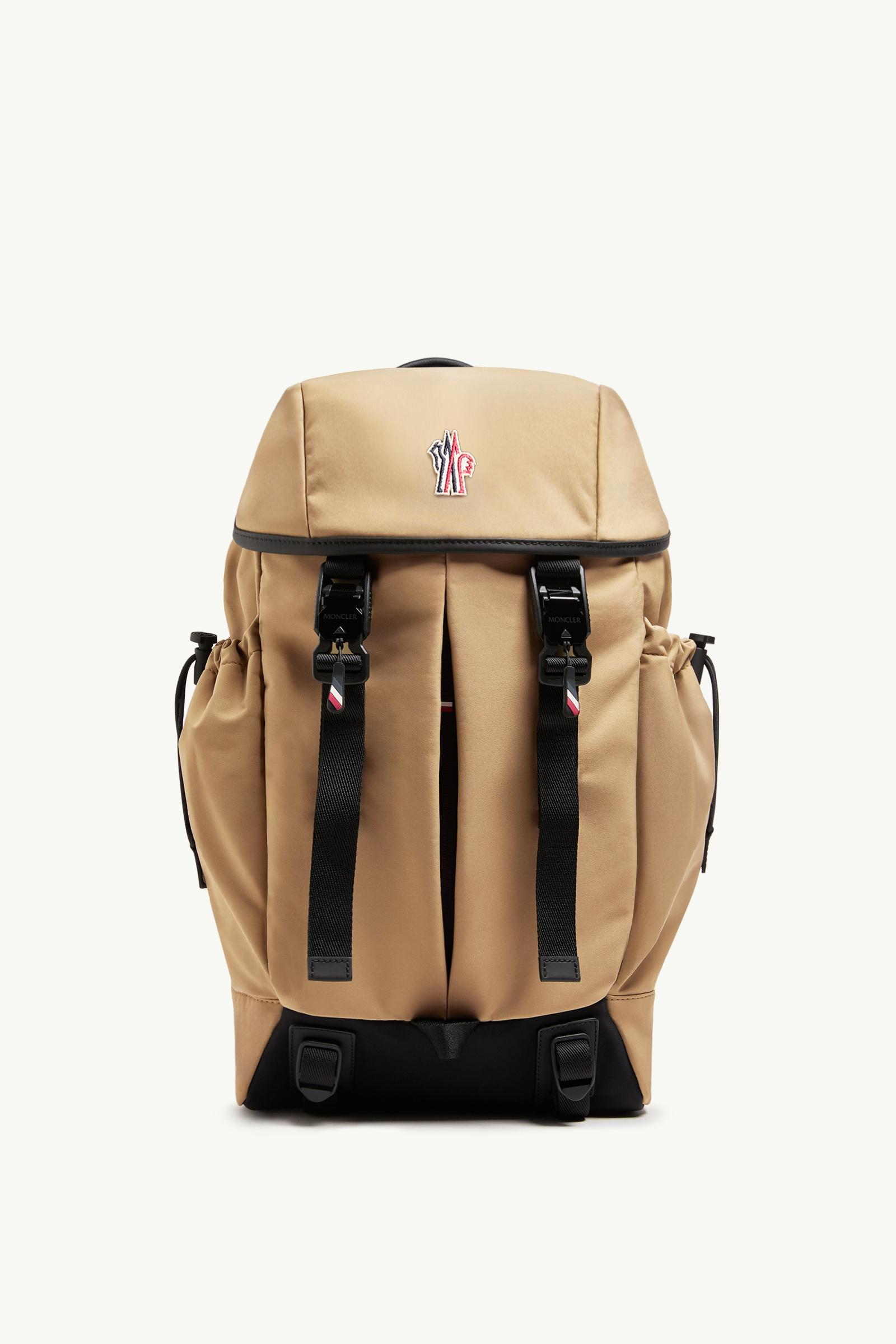 Beige Leather-trimmed backpack - Bags & Small Accessories for Men