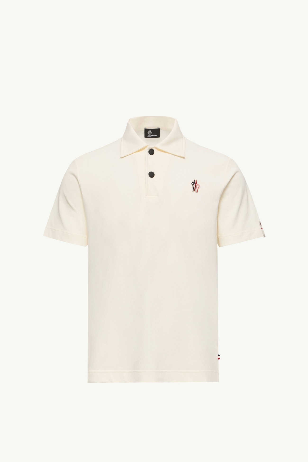 Polo con parche de logotipo Hombre Blanco Moncler 2