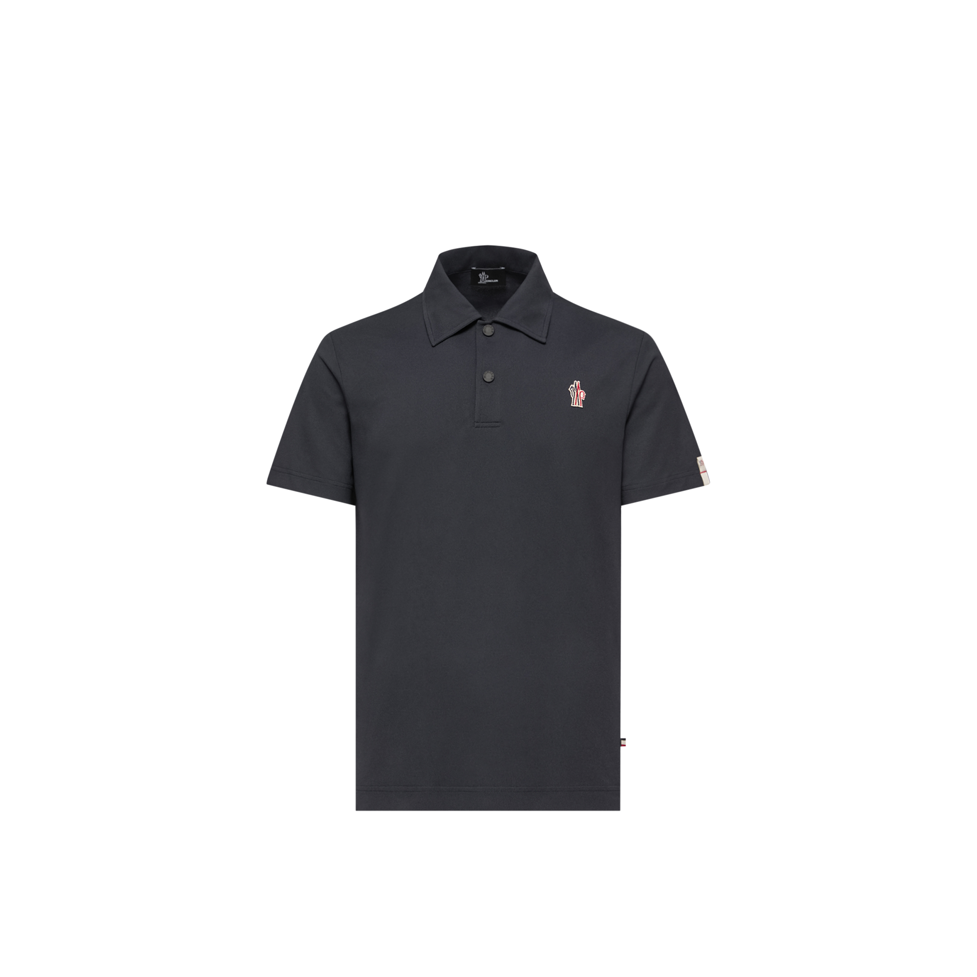 Grenoble Logo Patch Polo Shirt Men da Size: S, Moncler