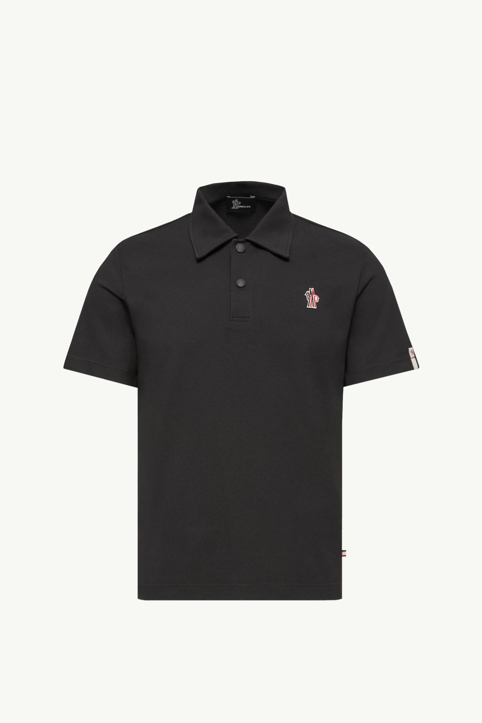 Logo Patch Polo Shirt Men Black Moncler, 1 of 0