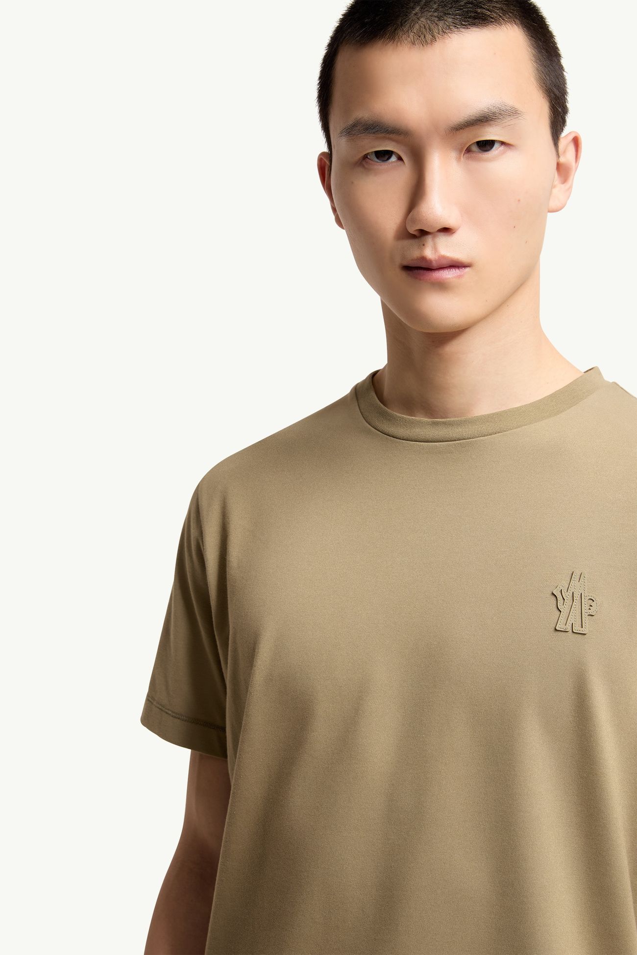 男士标识贴片棉质混纺T恤（三件装） 男士 绿色 & 白色 & 黑色 Moncler 5