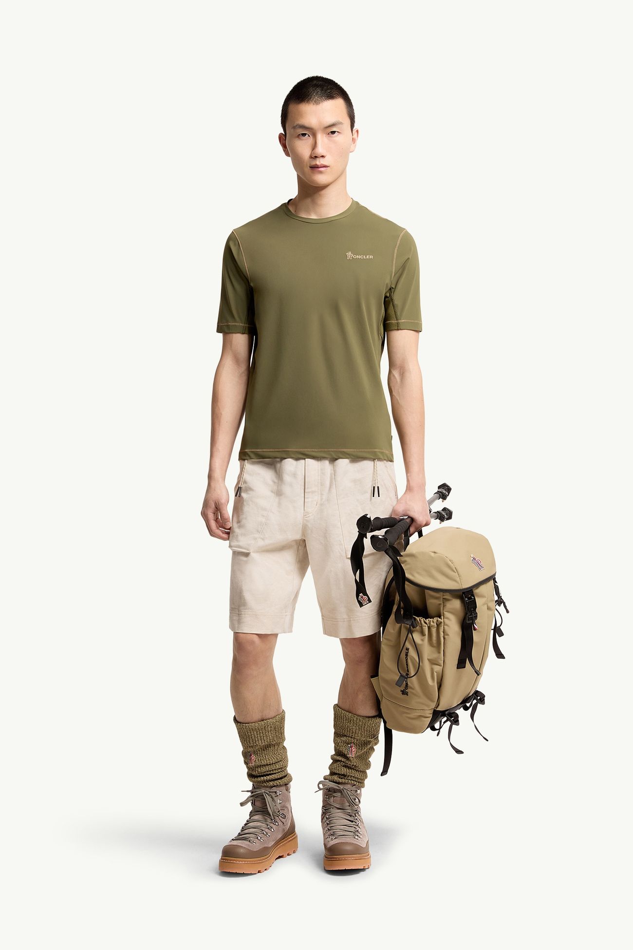 T-shirt in Polartec® Delta™ Uomo Verde Oliva Moncler 0