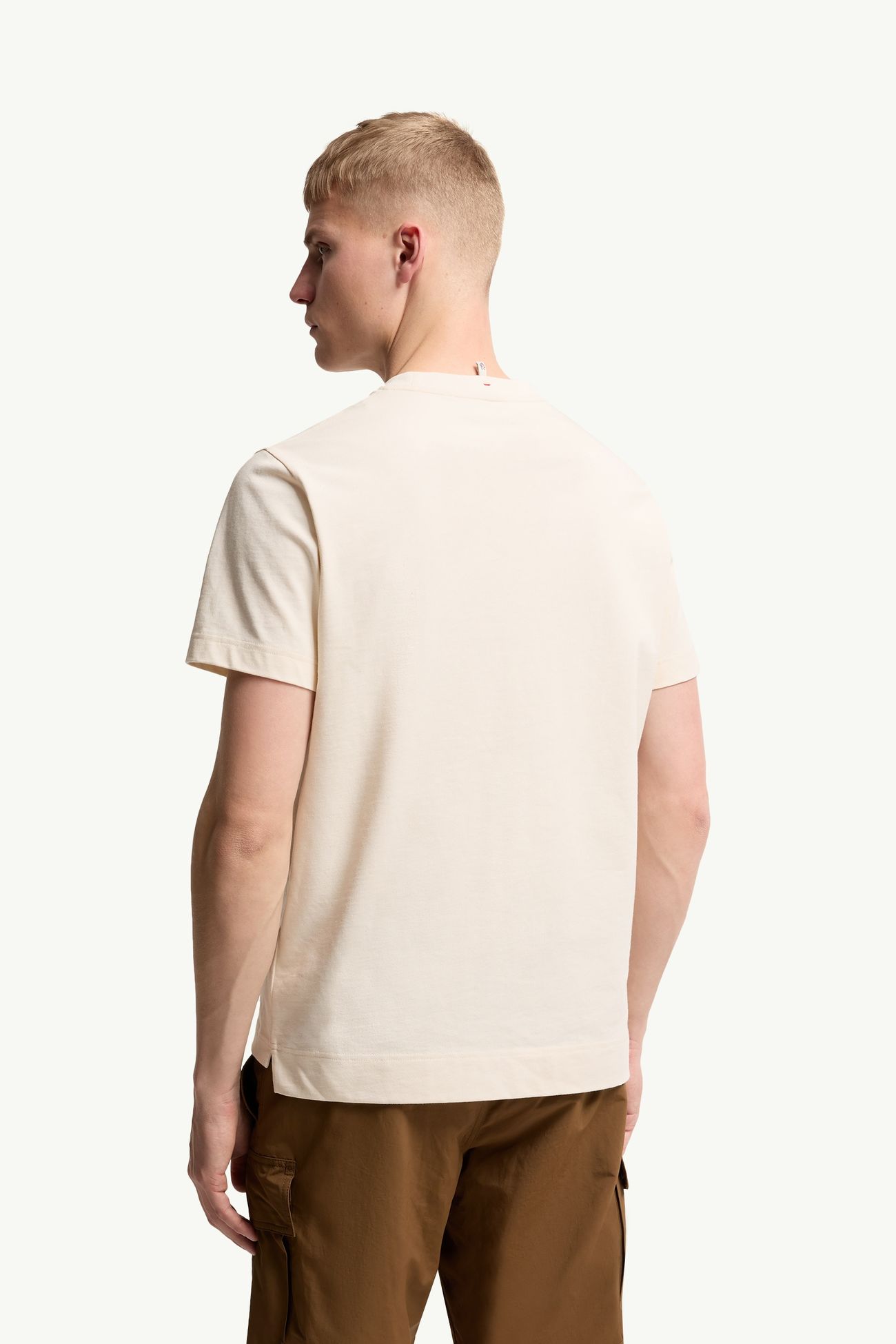 T-shirt en coton à imprimé paysage Hommes Blanc Moncler 4