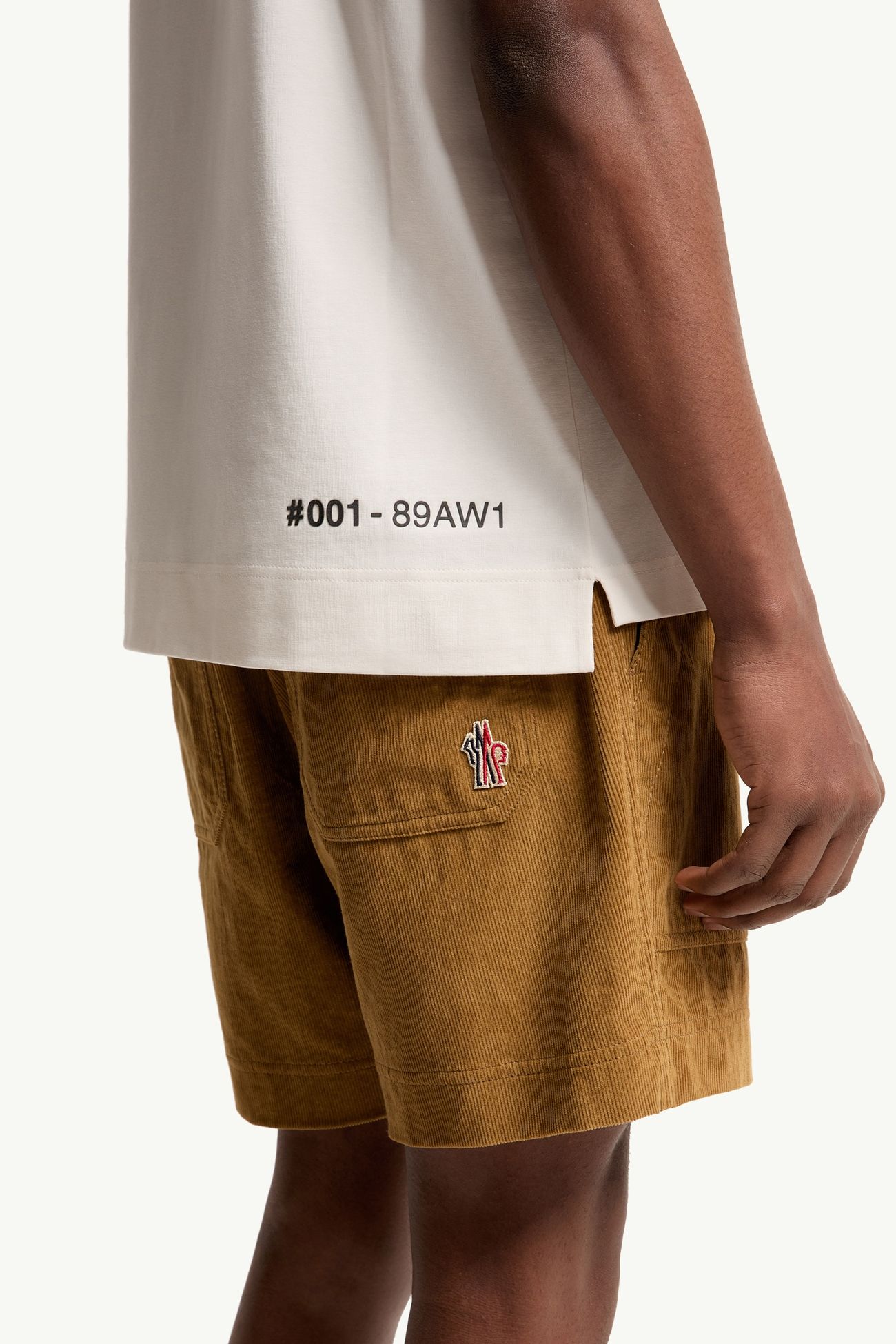 T-Shirt aus Baumwollmischung mit Logo Herren Weiß Moncler 5