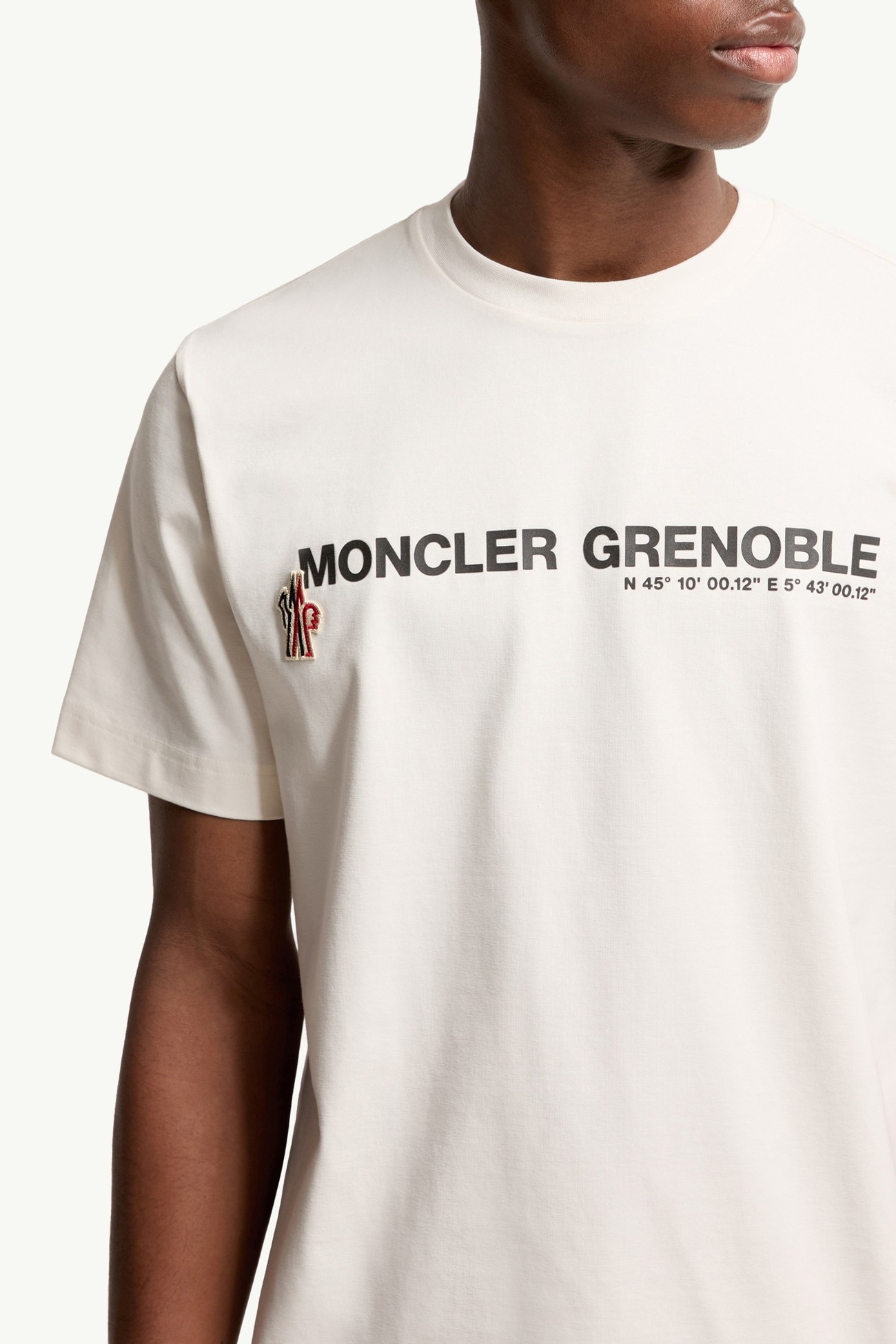 男士标识棉质混纺T恤 男士 白色 Moncler 6