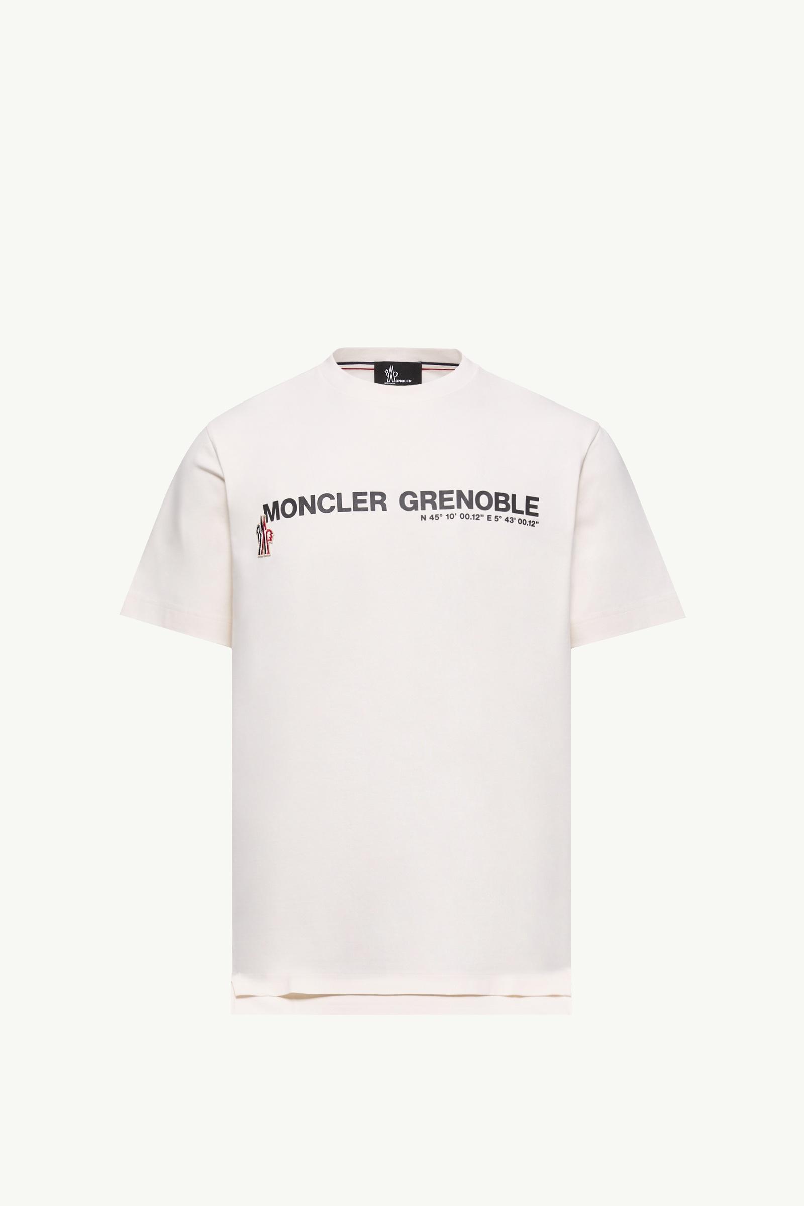 Logo Cotton Blend T-Shirt Men White Moncler, 1 of 0