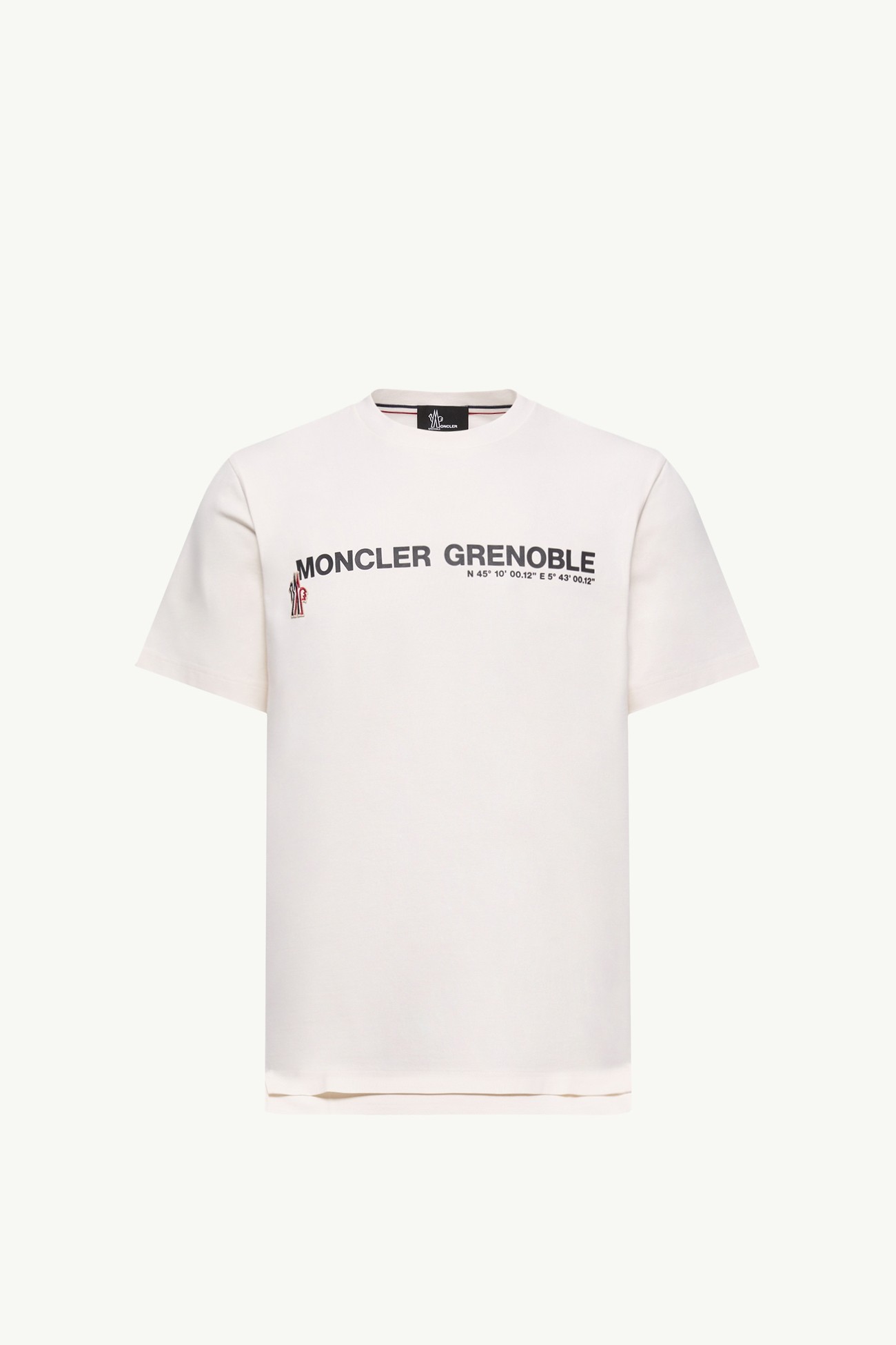 T-shirt in misto cotone con logo Uomo Bianco Moncler 2