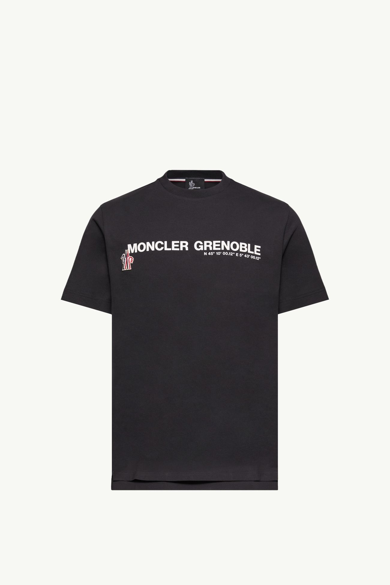 標誌裝飾棉質混紡T恤 男士 黑色 Moncler 2