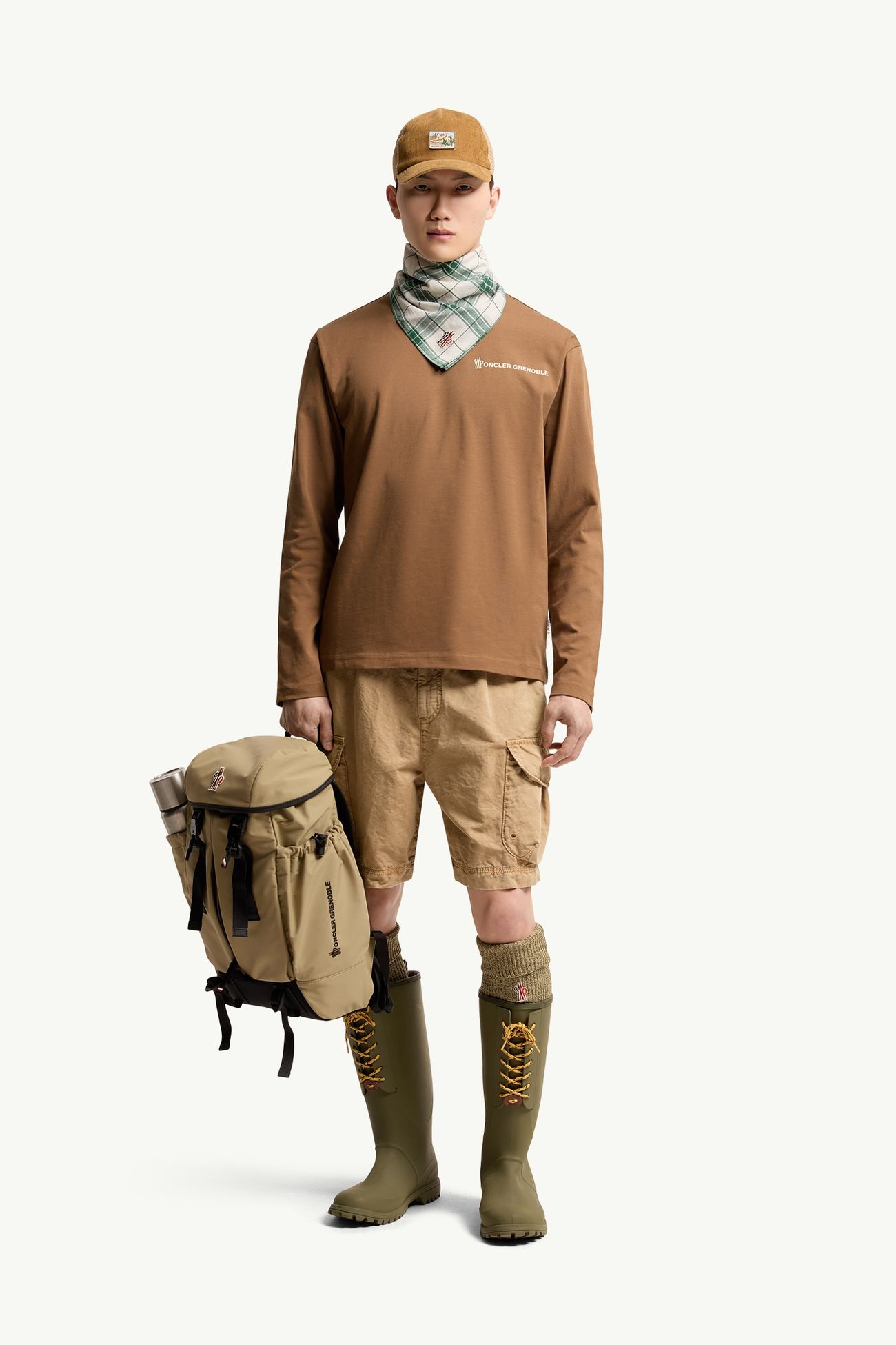 Tシャツ メンズ ブラウン Moncler 0