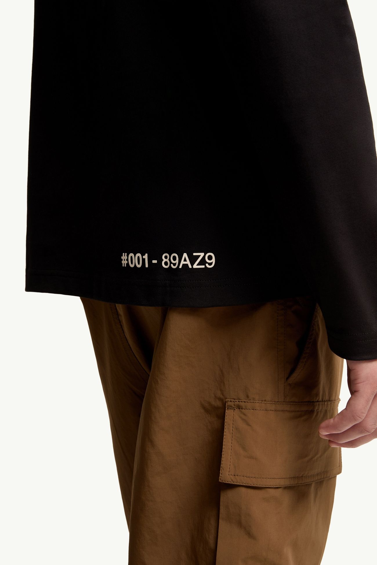 標誌長袖棉質T恤 男士 黑色 Moncler 5