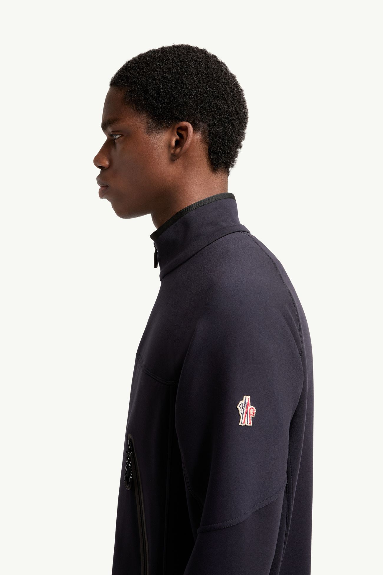 Sweatshirt mit Reißverschluss Herren Dunkelblau Moncler 1